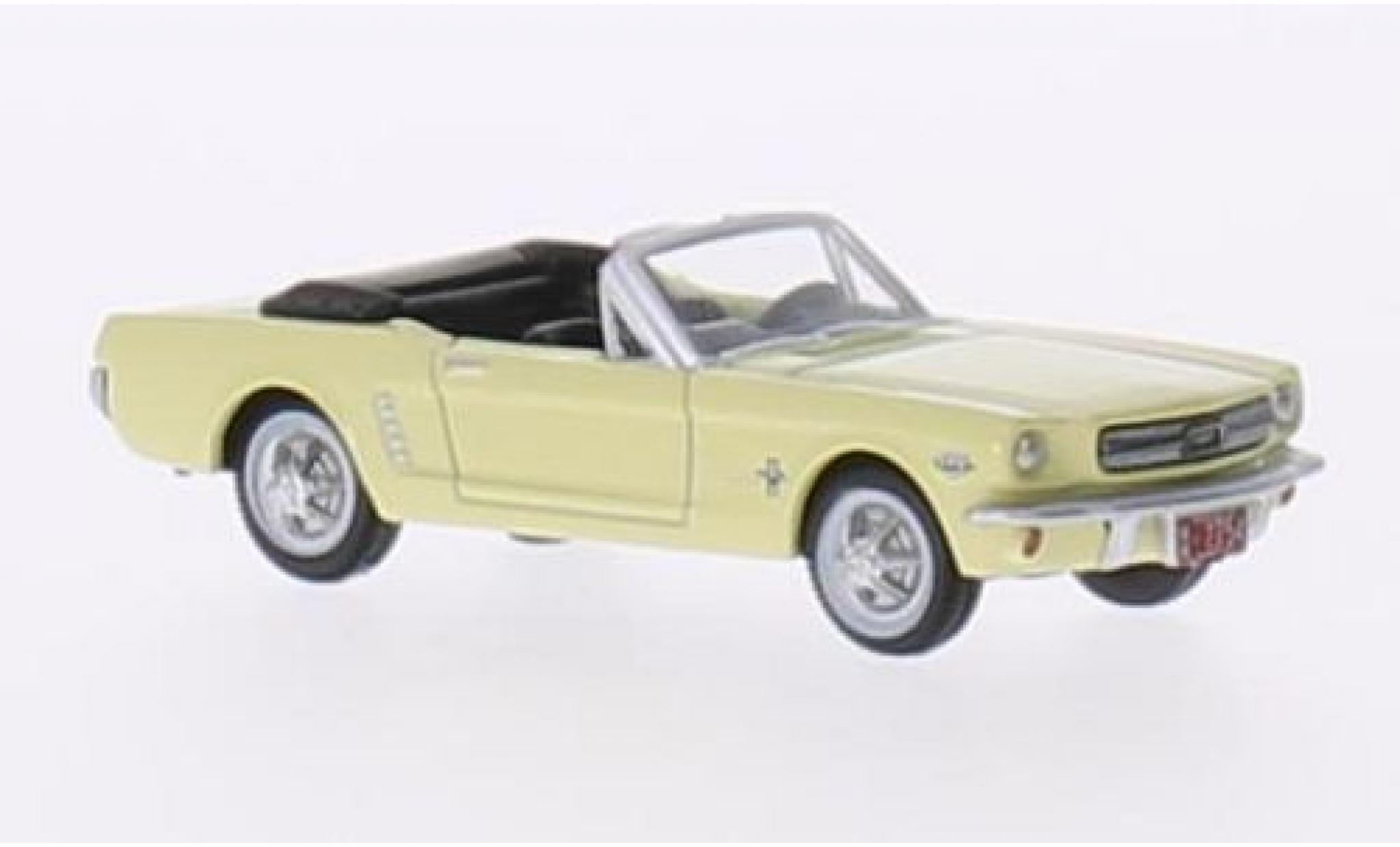 Ford Mustang 1/87 Oxford Cabriolet geel 1965 modelauto