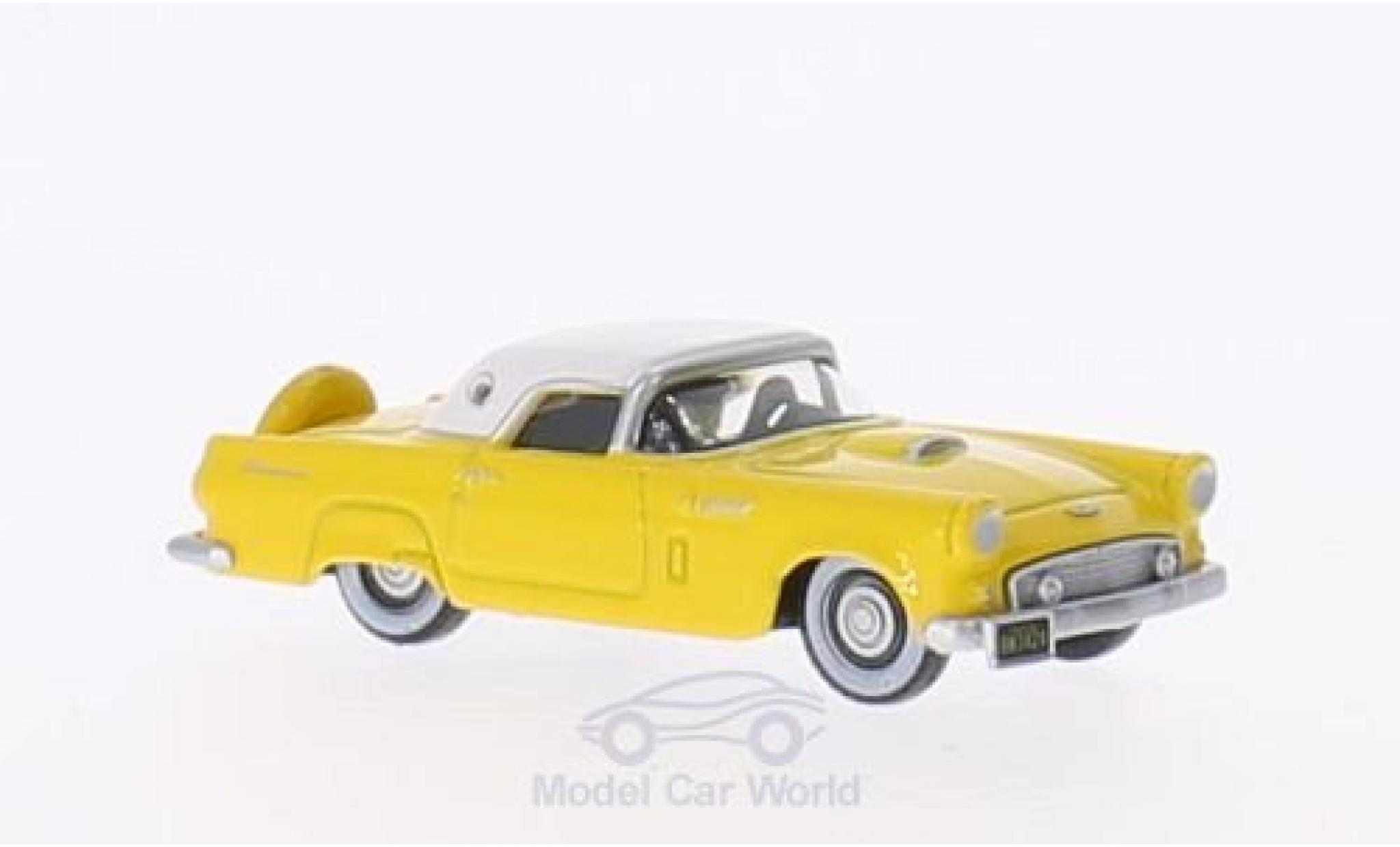 Ford Thunderbird 1/87 Oxford geel/wit 1956 modelauto