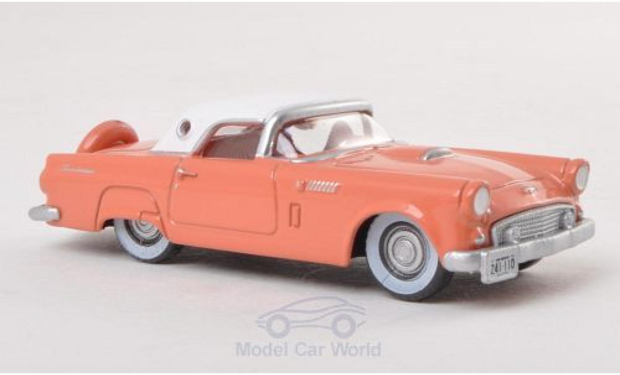 Ford Thunderbird 1/87 Oxford Hardtop roze/wit 1956 modelauto