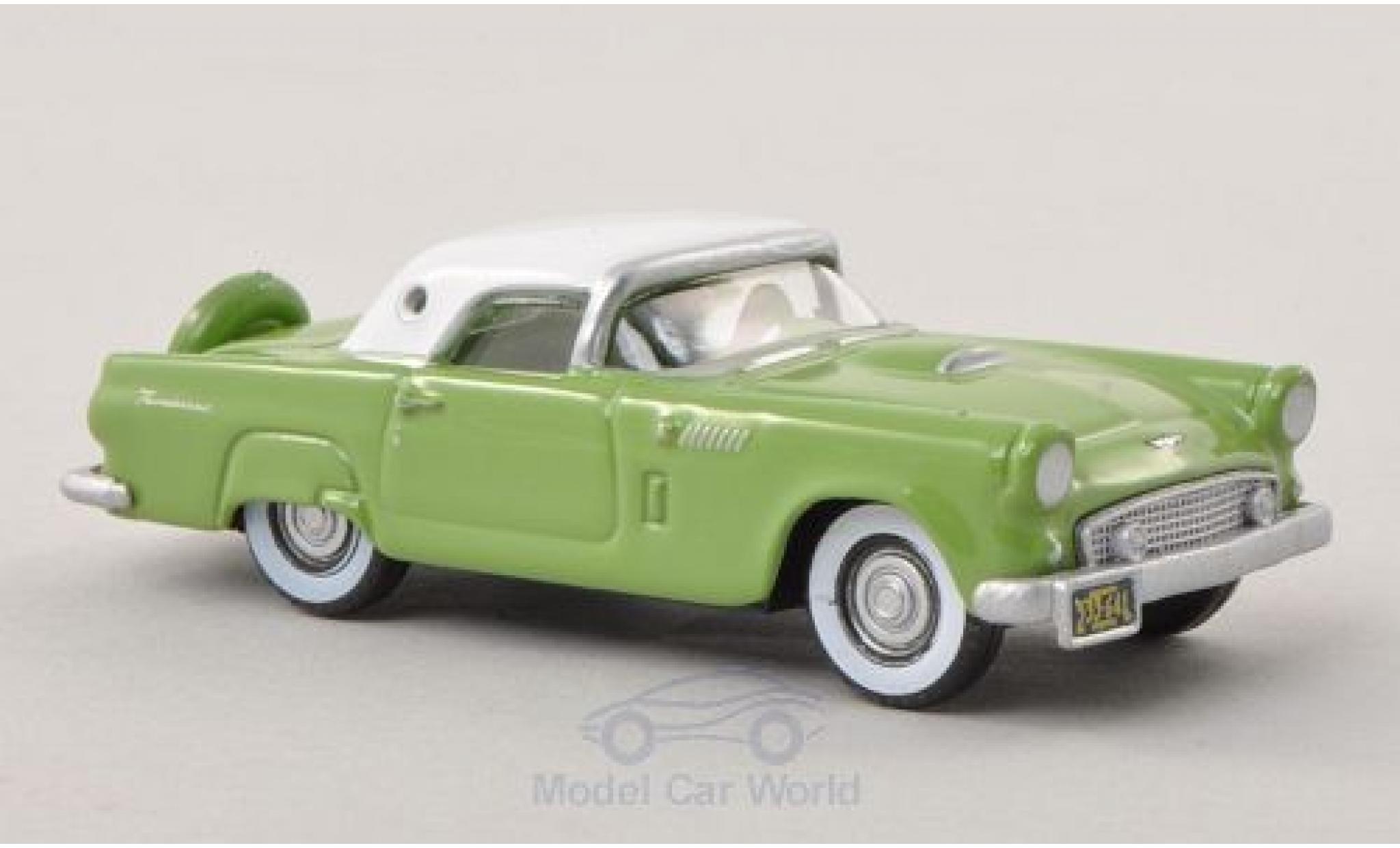 Ford Thunderbird 1956 1/87 Oxford groen/wit 1956 modelauto