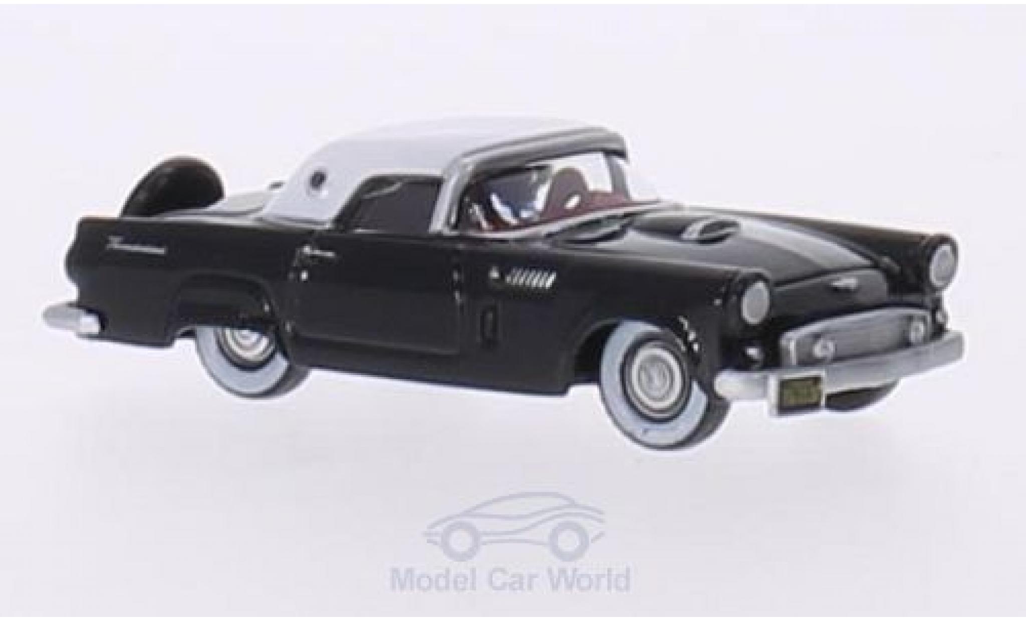 Ford Thunderbird 1956 1/87 Oxford zwart/wit 1956 modelauto