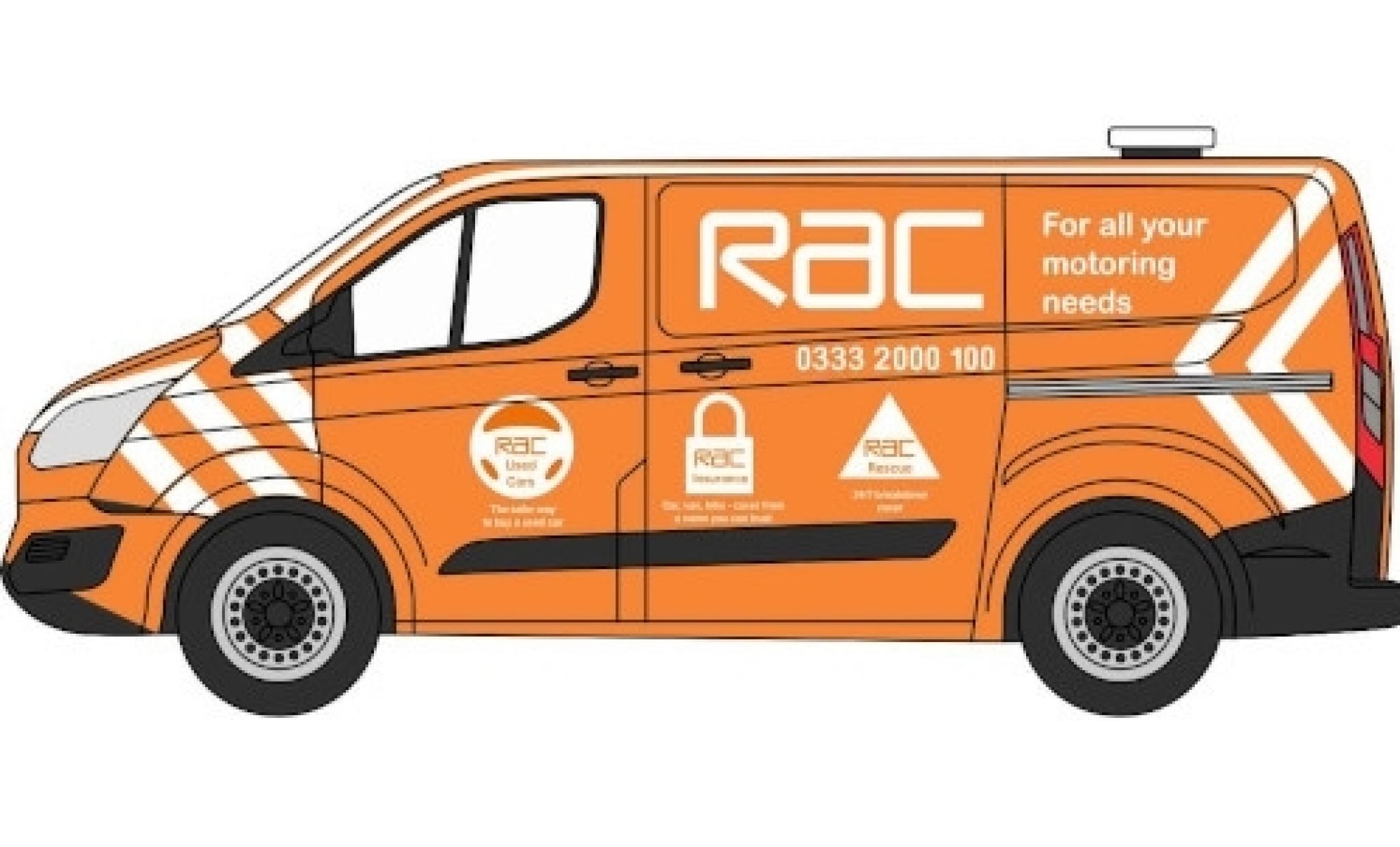 Ford Transit 1/76 Oxford Custom RHD RAC modelauto