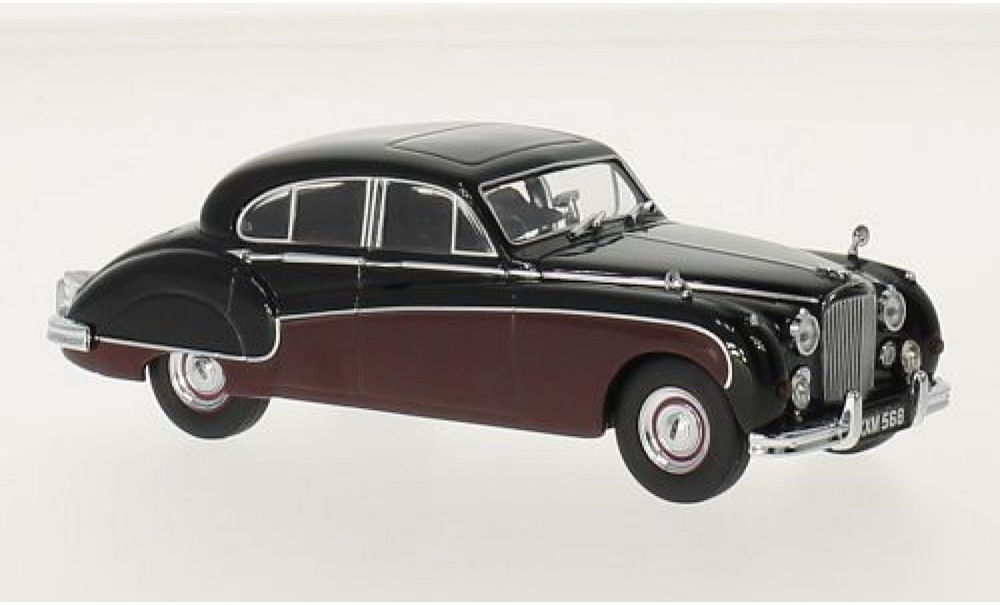 Jaguar MK 1/43 Oxford IX zwart/rood RHD modelauto