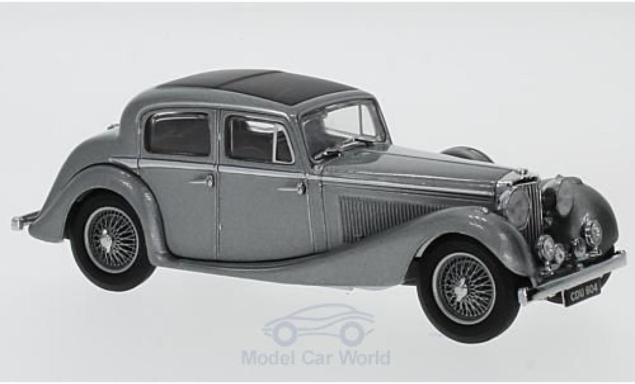 Jaguar SS 1/43 Oxford 2.5 Litre metallic grijs RHD modelauto