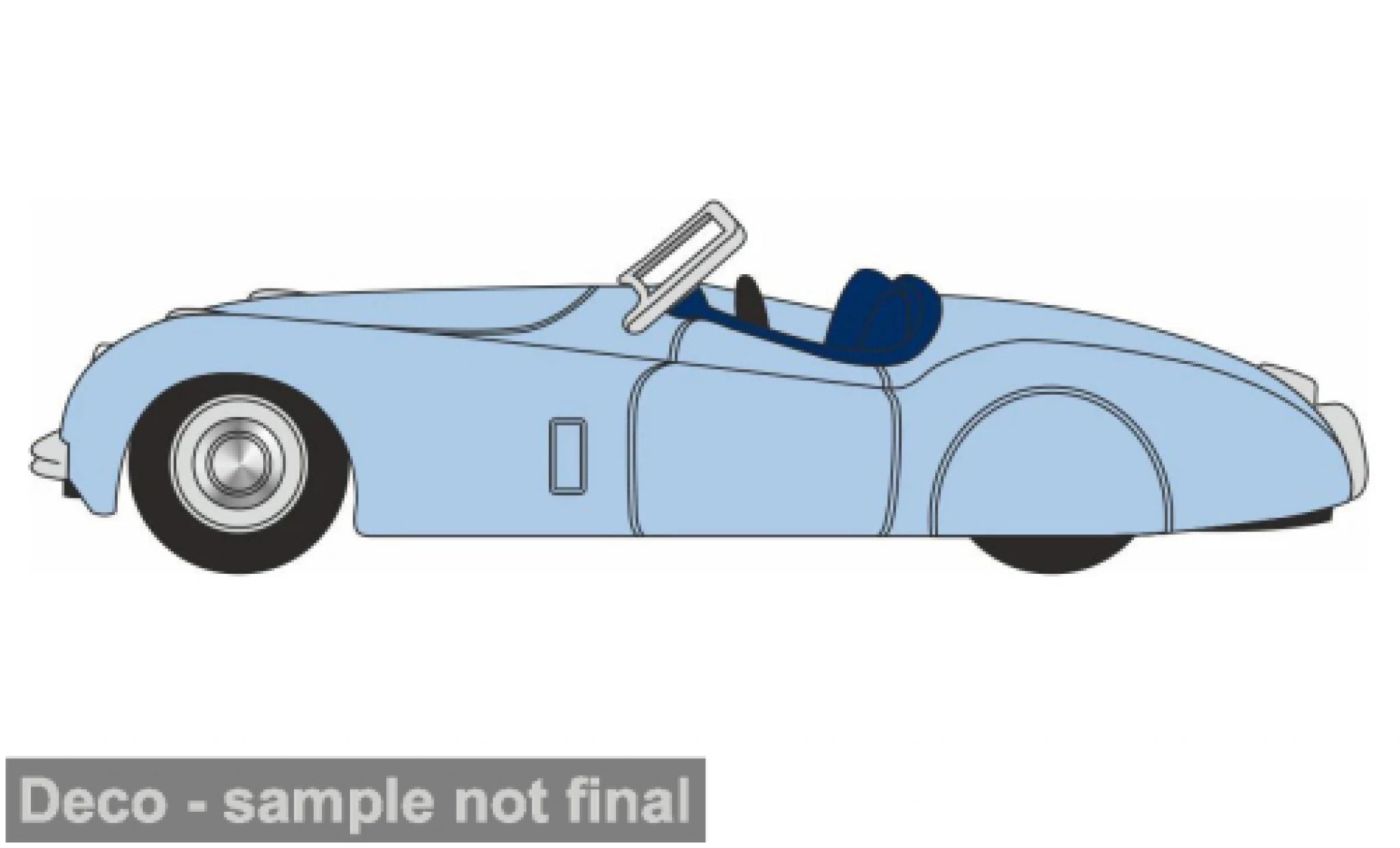 Jaguar XK 1/76 Oxford 120 blauw 1:76 modelauto