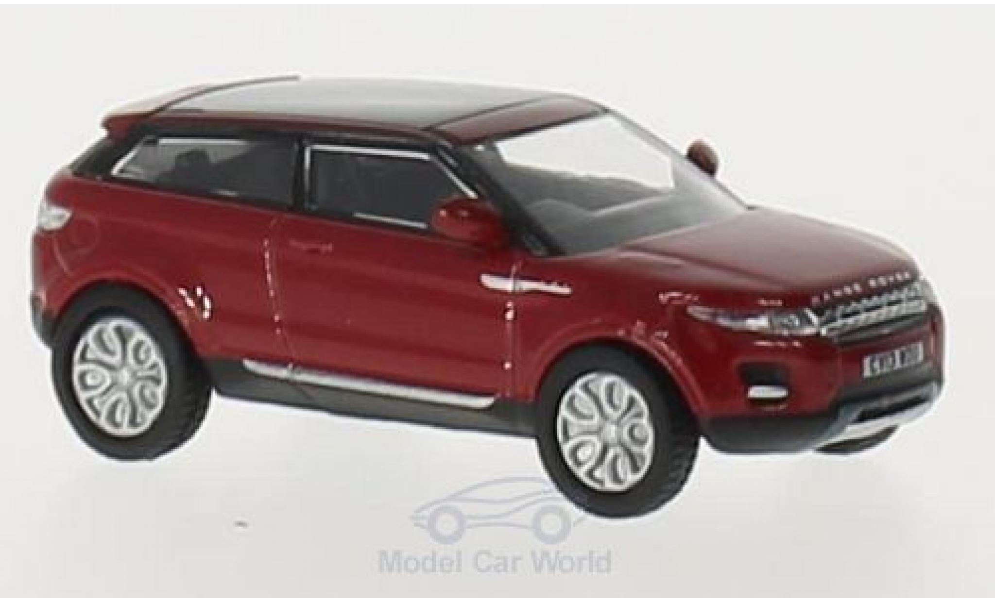 Land Rover Range Rover 1/76 Oxford Evoque rood RHD modelauto