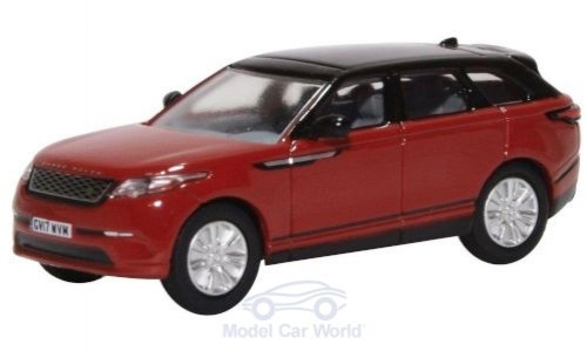 Land Rover Range Rover 1/76 Oxford Velar rood/zwart modelauto