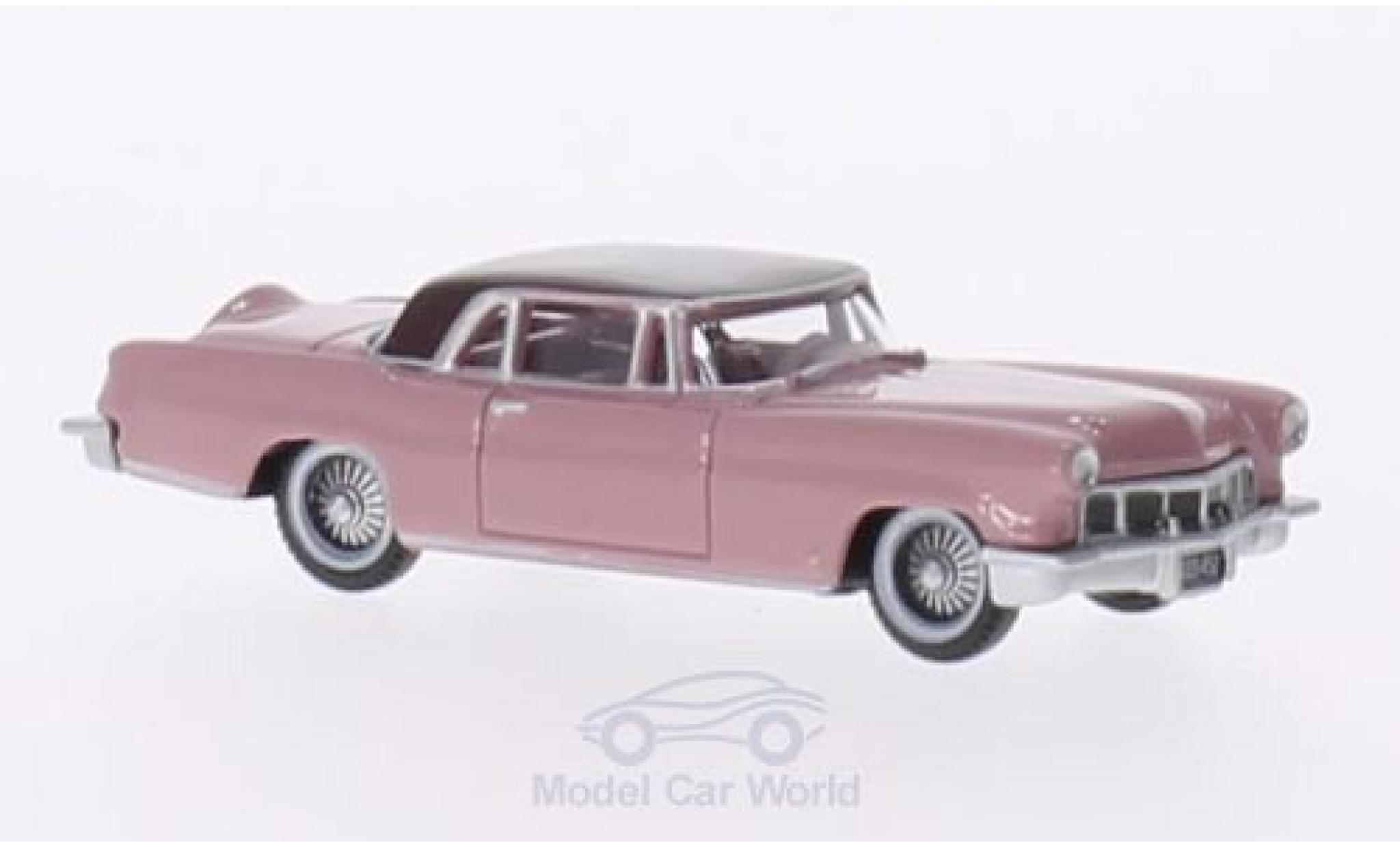 Lincoln Continental 1956 1/87 Oxford MKII roze/roze 1956 modelauto