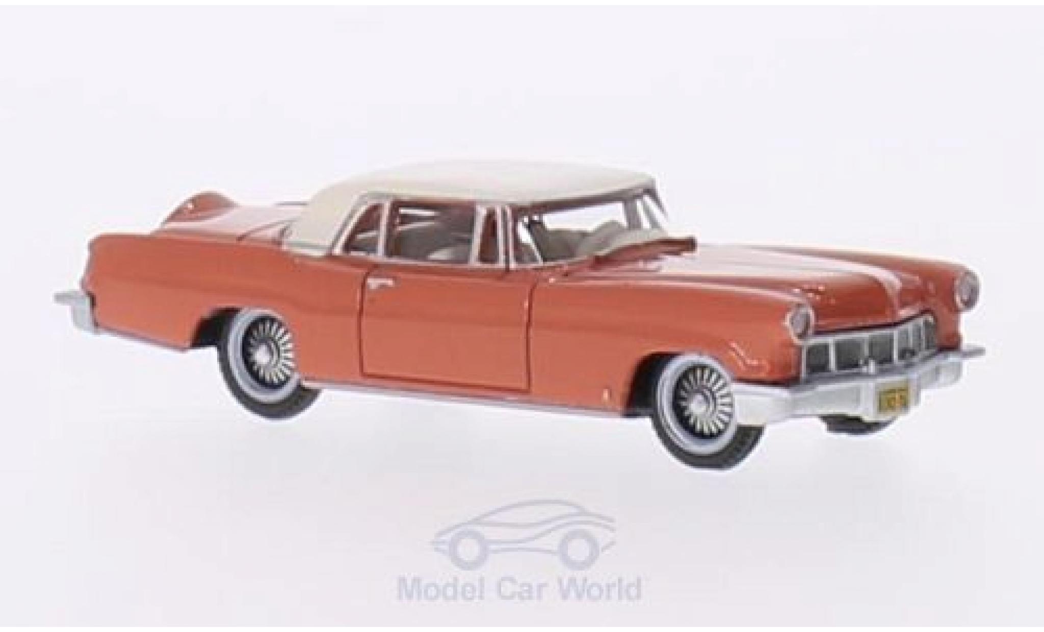 Lincoln Continental 1956 1/87 Oxford MKII rood/wit 1956 modelauto