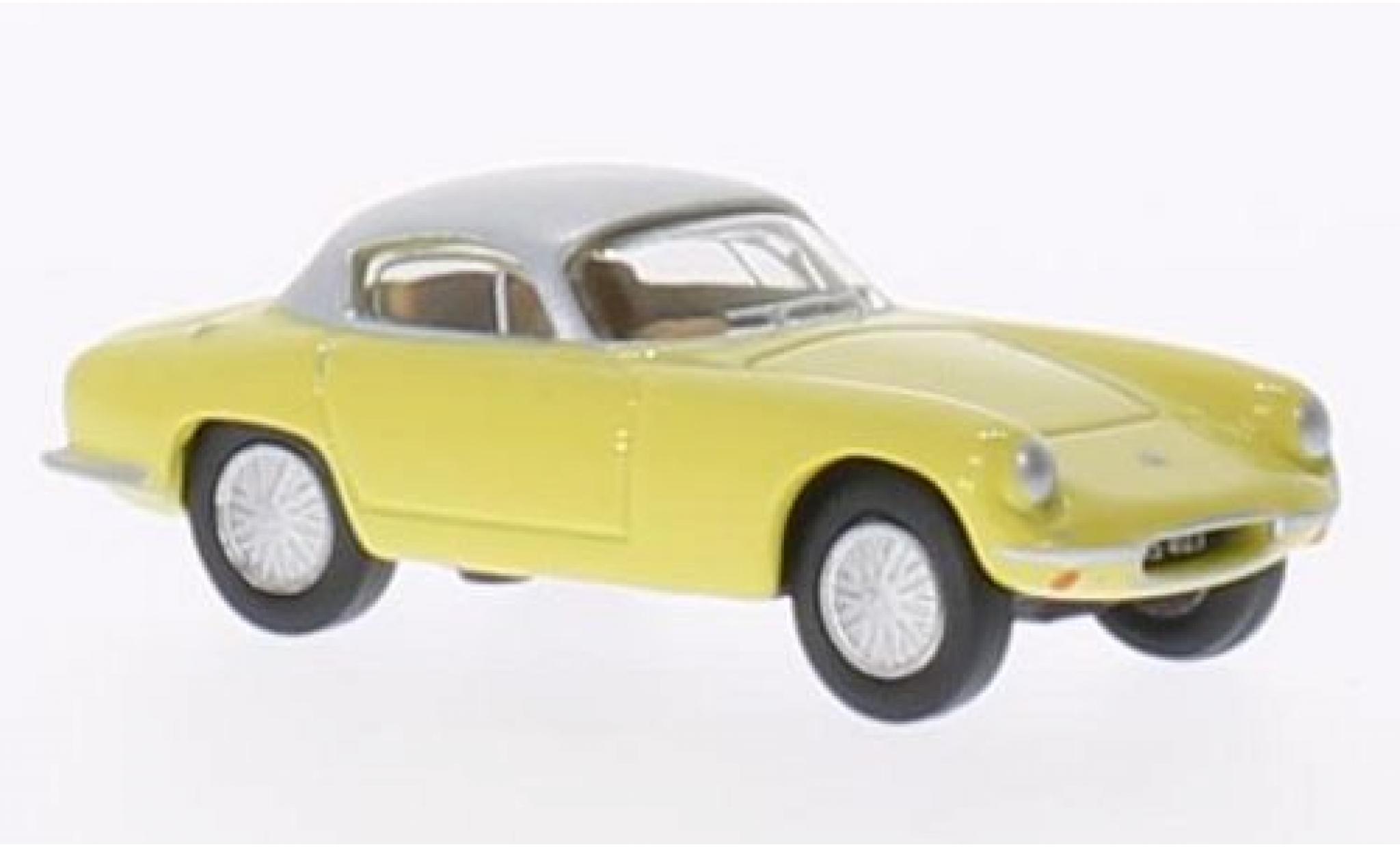 Lotus Elite 1/76 Oxford geel/grijs RHD modelauto