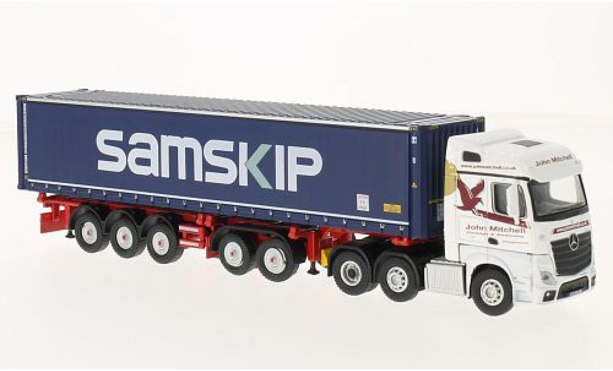 Mercedes Actros 1/76 Oxford SSC D-TEC RHD John Mitc/Samskip modelauto