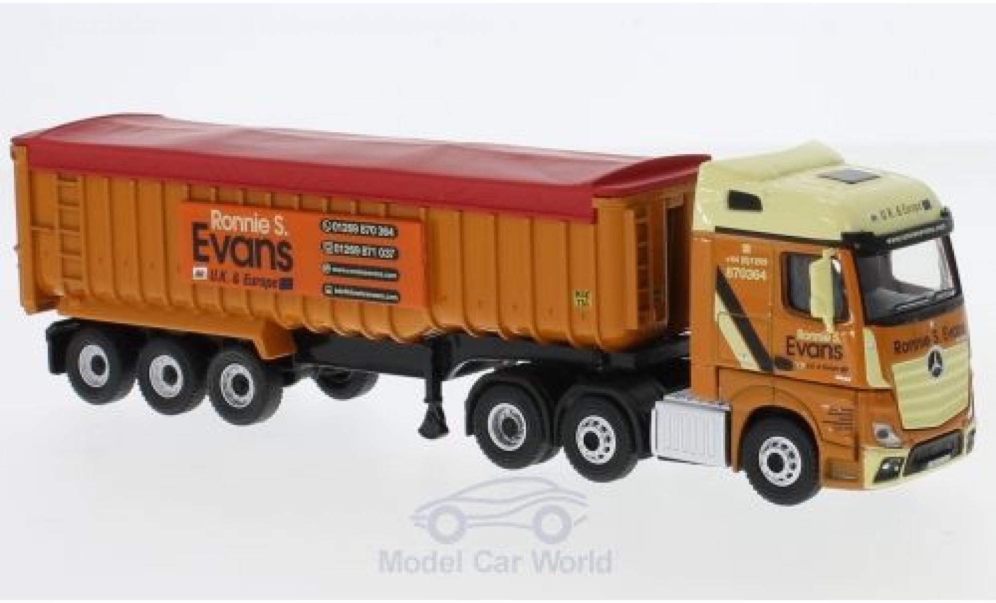 Mercedes Actros 1/76 Oxford SSC RHD Ronnie Evans Muldenkipper modelauto