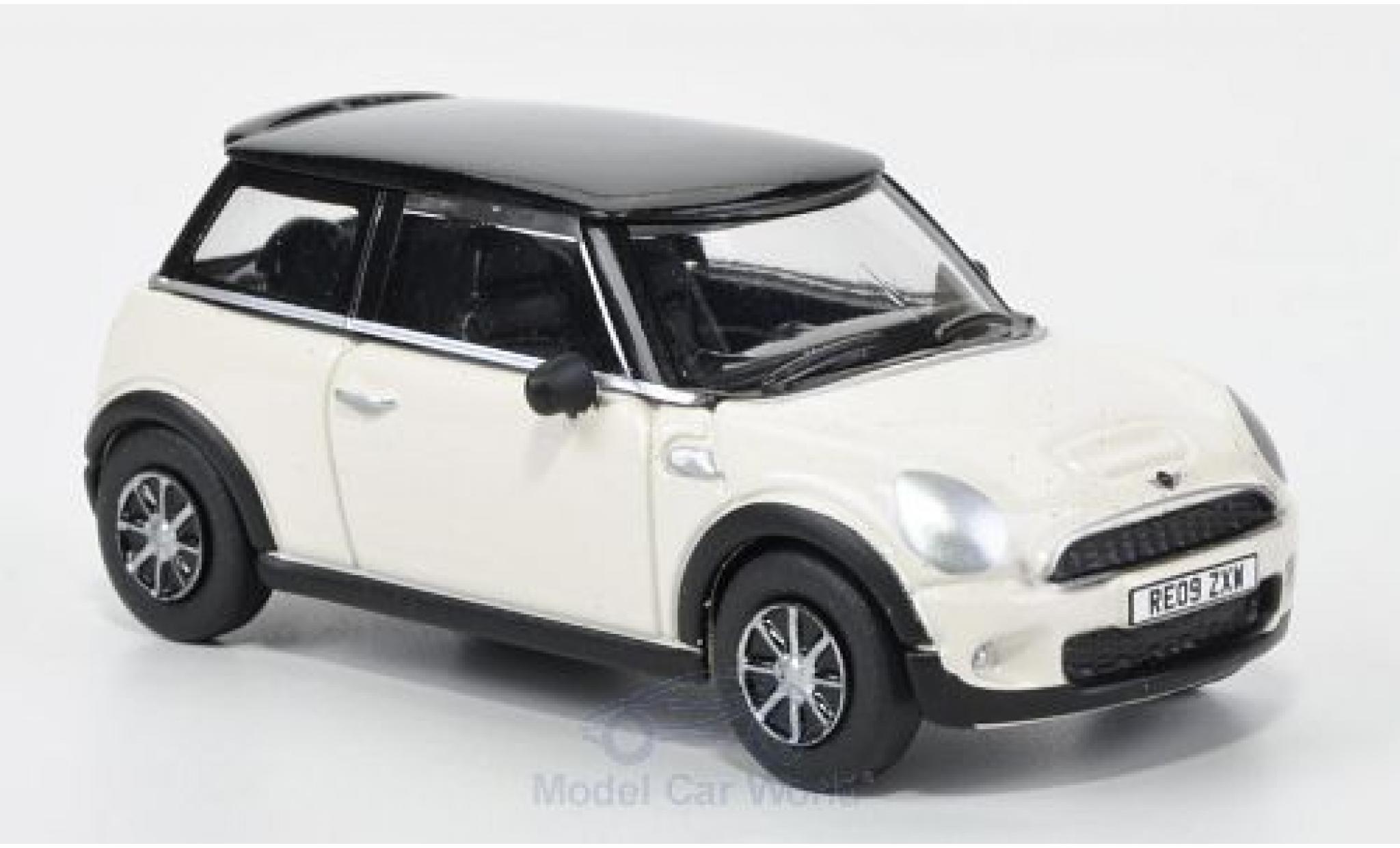 Mini Cooper 1/76 Oxford S wit/zwart 2005 modelauto