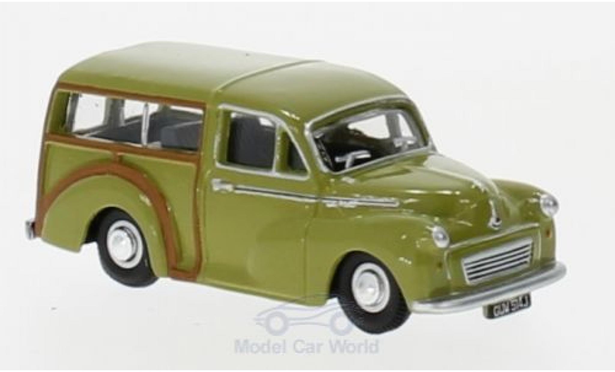 Morris Minor 1/76 Oxford Traveller oliv modelauto