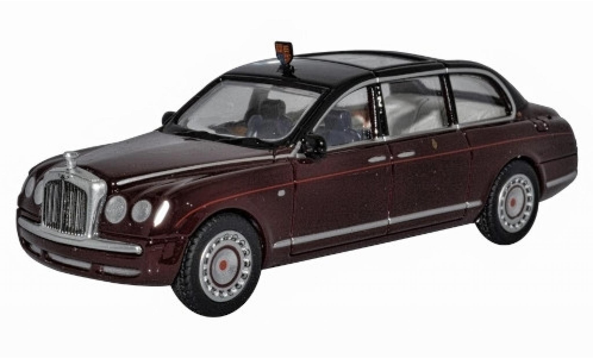 Bentley State 1/76 Oxford Sedan rood fonc&eacute;/zwart RHD Queen Elizabeth II. modelauto