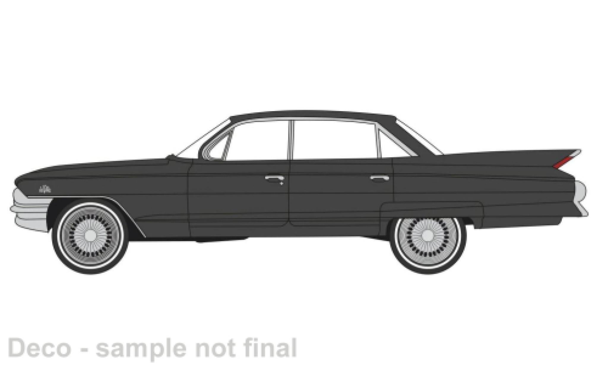 Cadillac Sedan 1/87 Oxford DeVille zwart 1961 modelauto