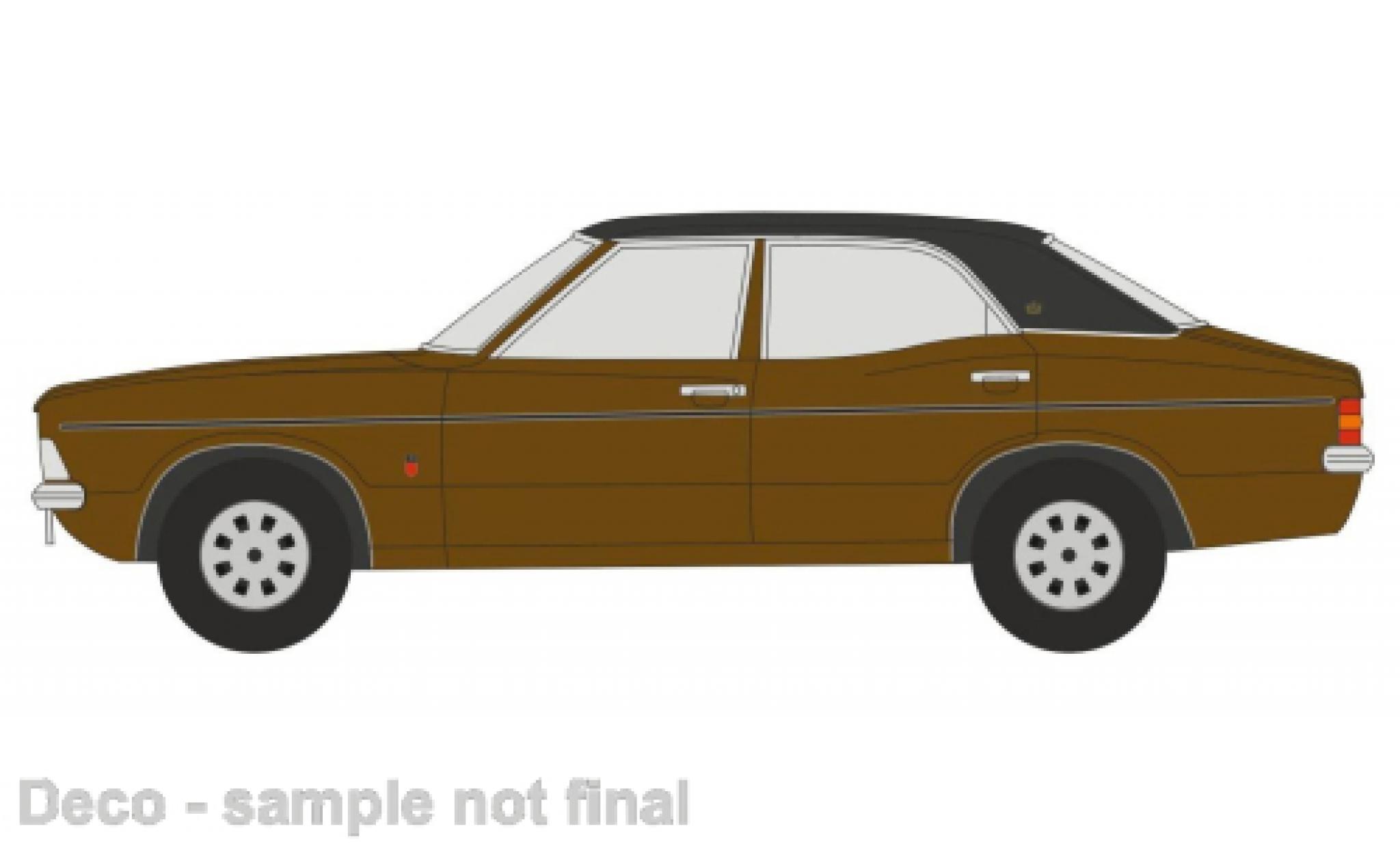 Ford Cortina 1/76 Oxford MKIII bruin/zwart modelauto