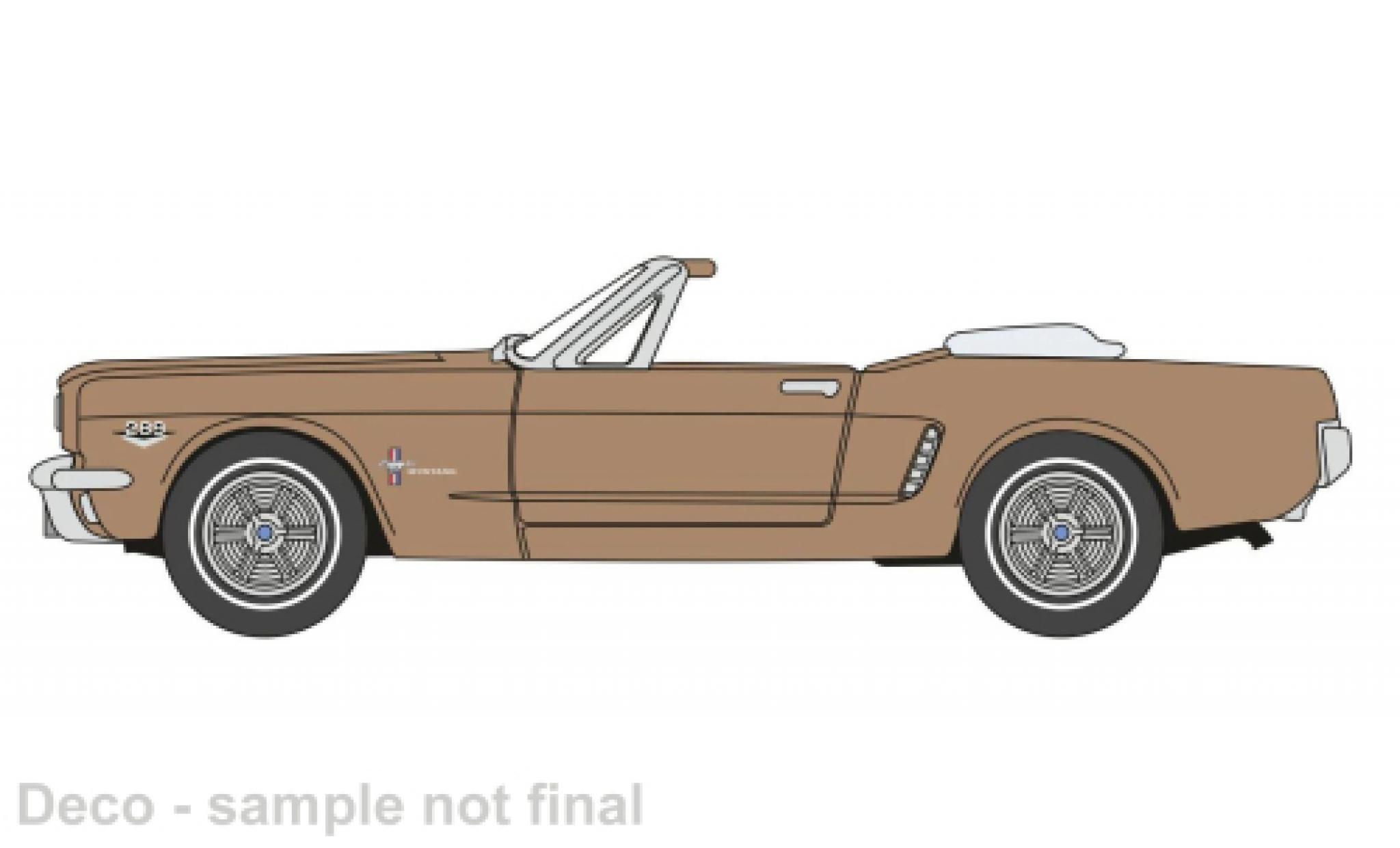 Ford Mustang 1/87 Oxford Cabriolet bronze 1965 modelauto