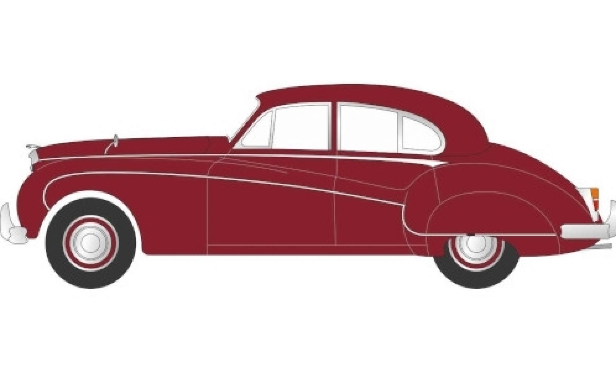 Jaguar MK 1/43 Oxford Mk IX rood RHD modelauto