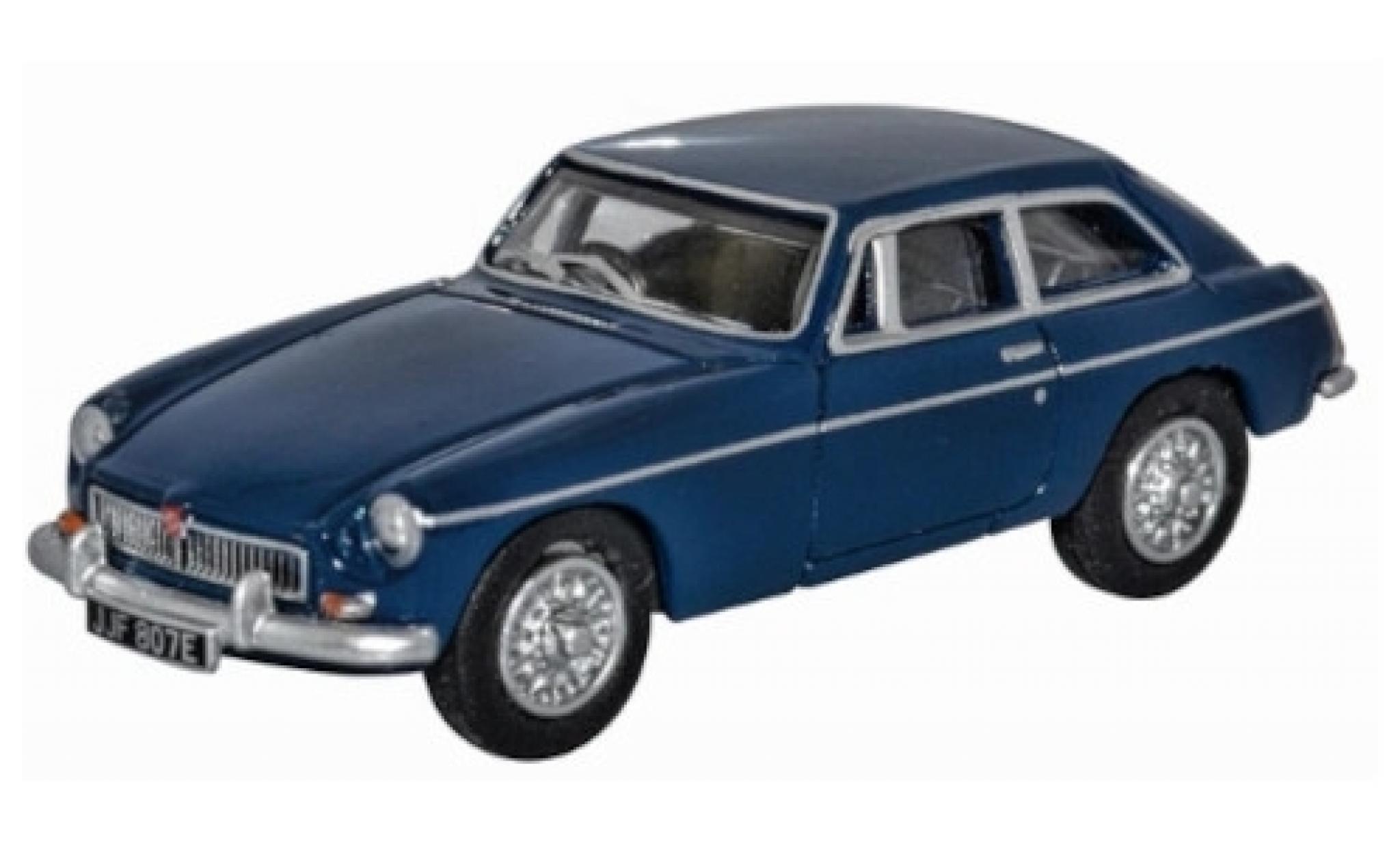 MG B 1/76 Oxford GT blauw RHD modelauto