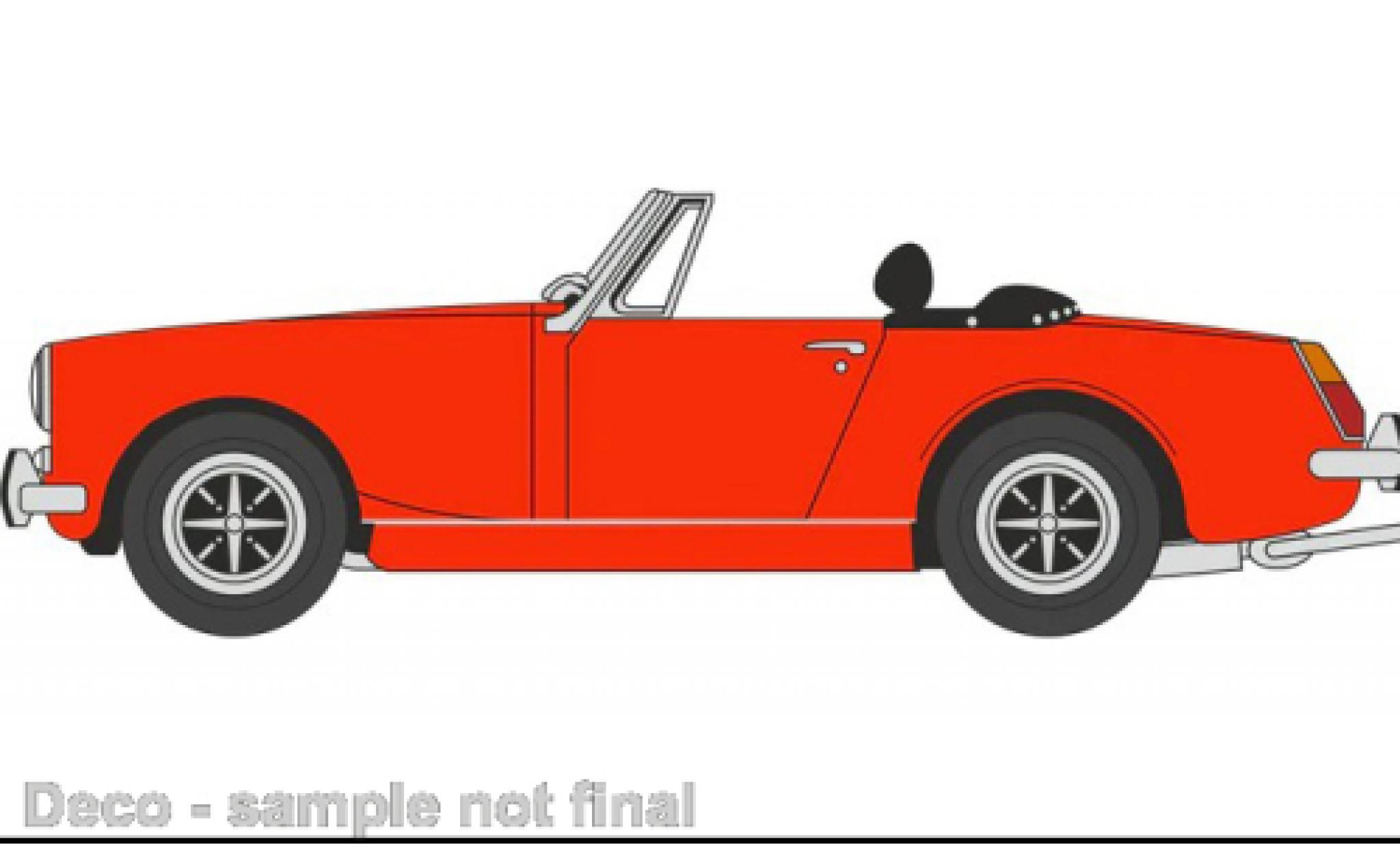MG Midget 1/76 Oxford MkIII oranje modelauto