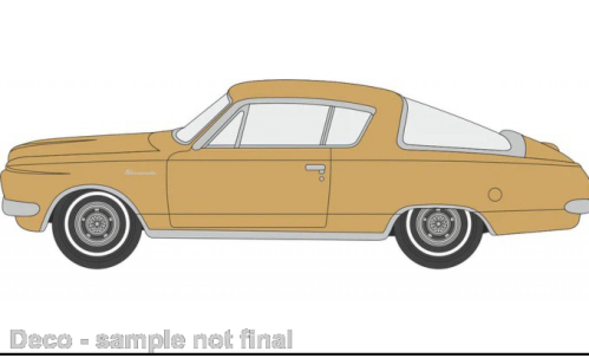 Plymouth Barracuda 1/87 Oxford gold 1965 modelauto