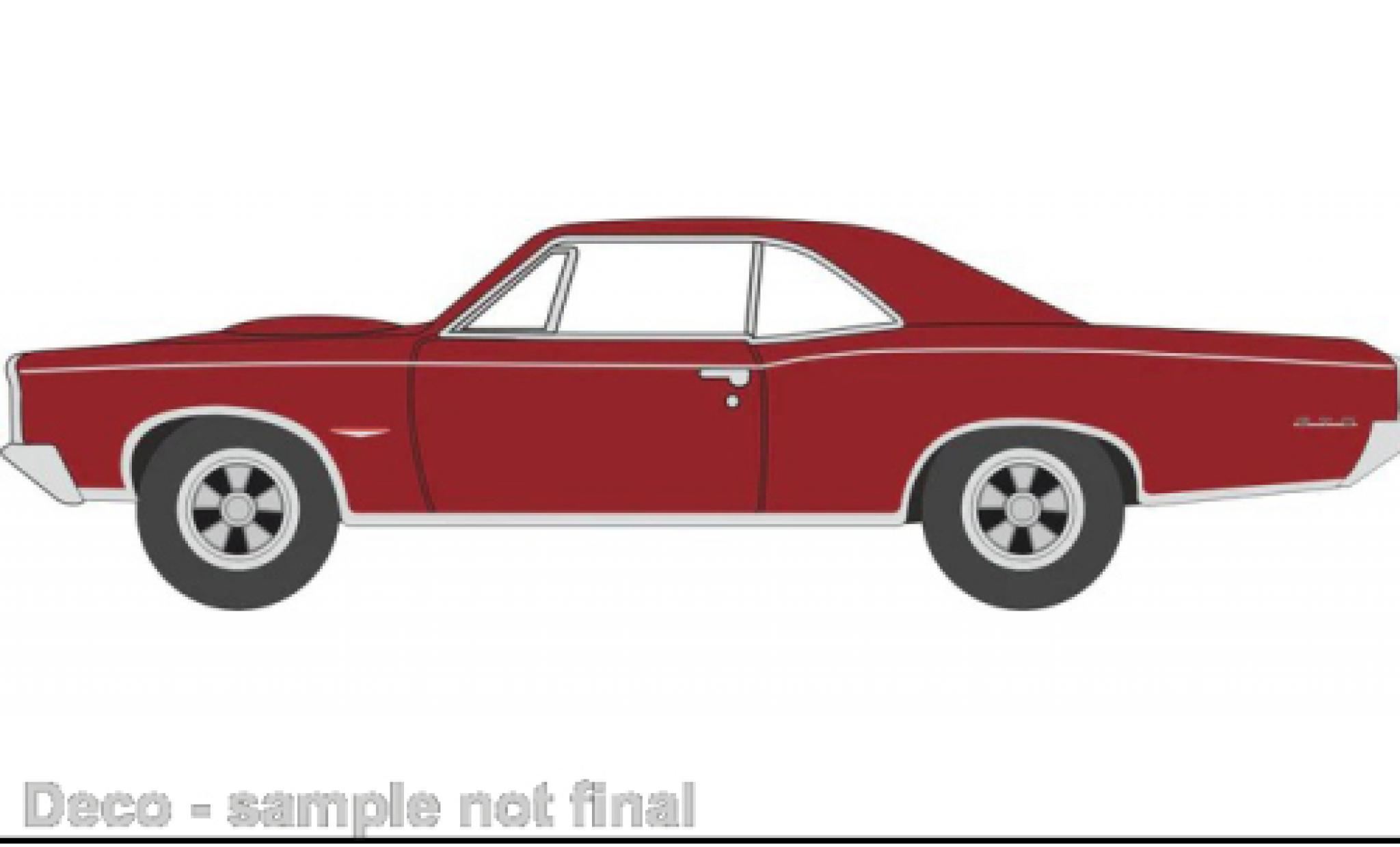Pontiac GTO 1/87 Oxford rood 1965 modelauto