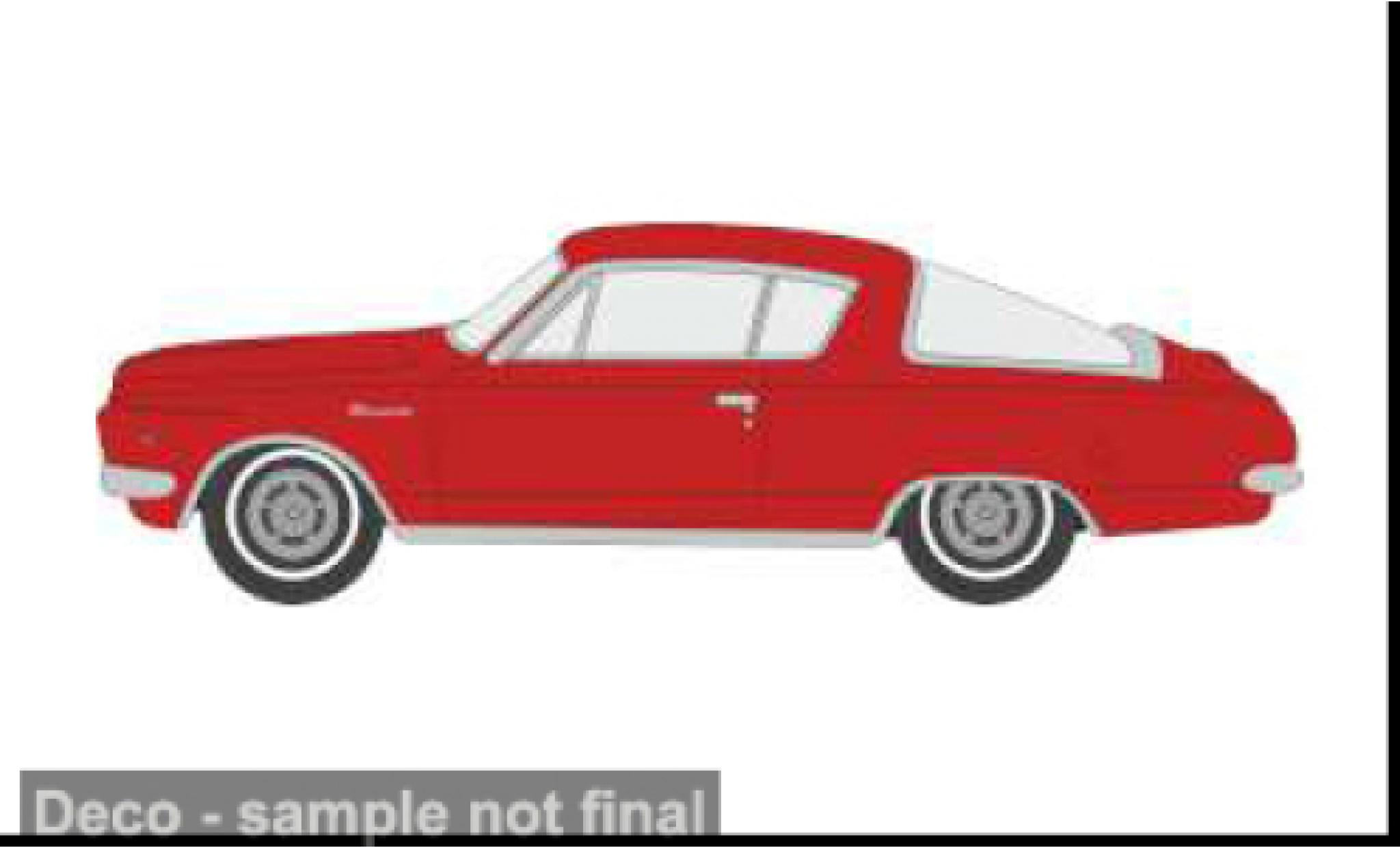 Plymouth Barracuda 1/87 Oxford rood 1965 1:87 modelauto