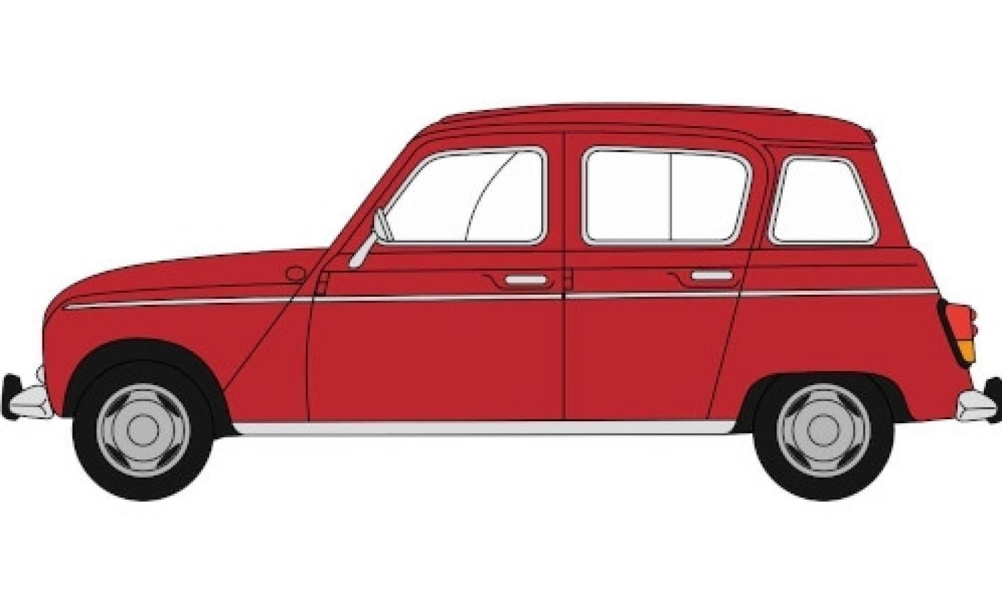 Renault 4 1/76 Oxford rood modelauto