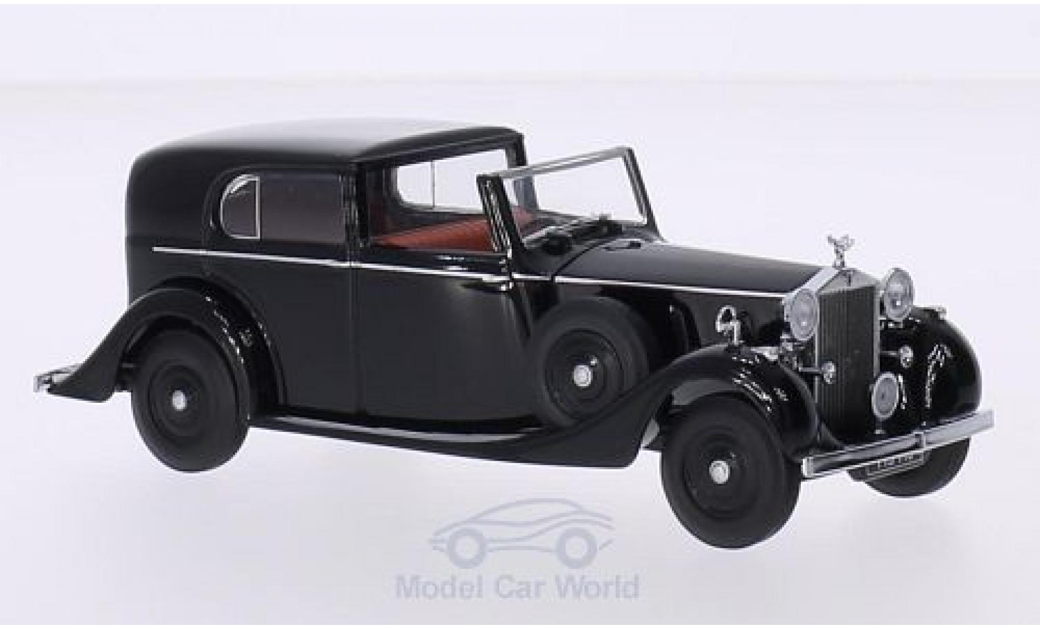 Rolls Royce Phantom 1/43 Oxford III Sedanca de Ville Mulliner zwart RHD modelauto