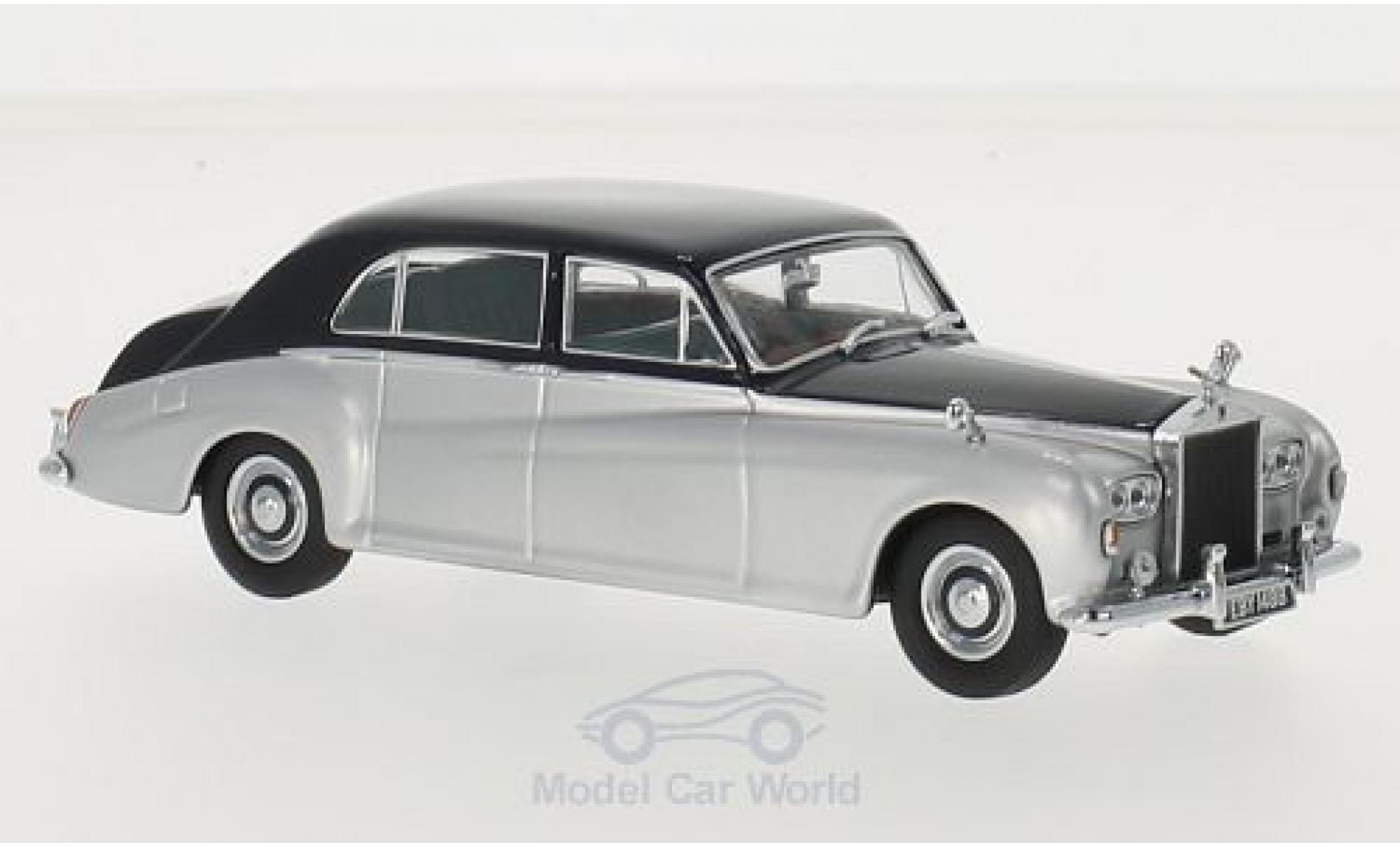 Rolls Royce Phantom 1/43 Oxford V James Young grijs/blauw RHD modelauto