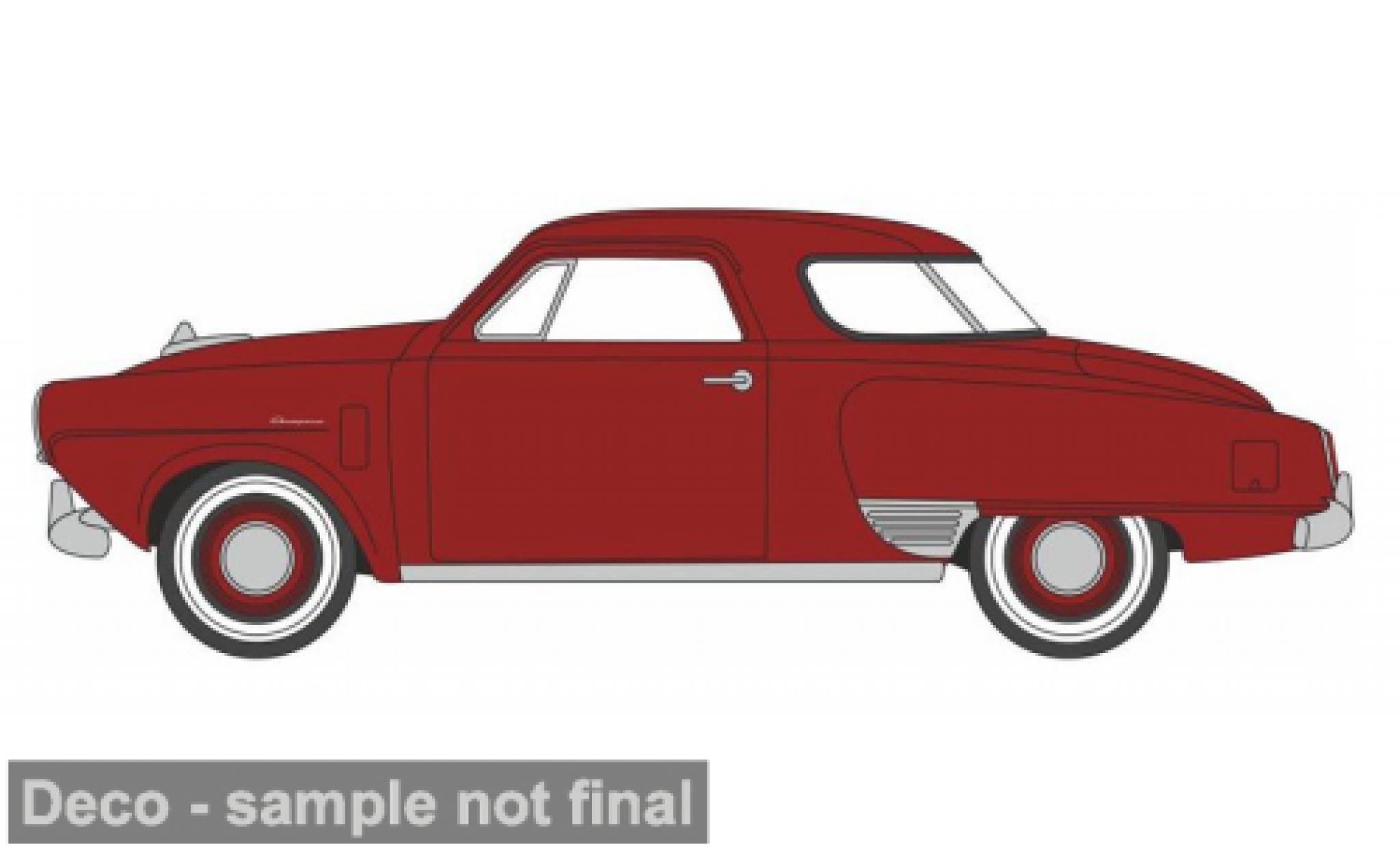 Studebaker Champion 1/87 Oxford Starlight Coupe rood 1950 1:87 modelauto