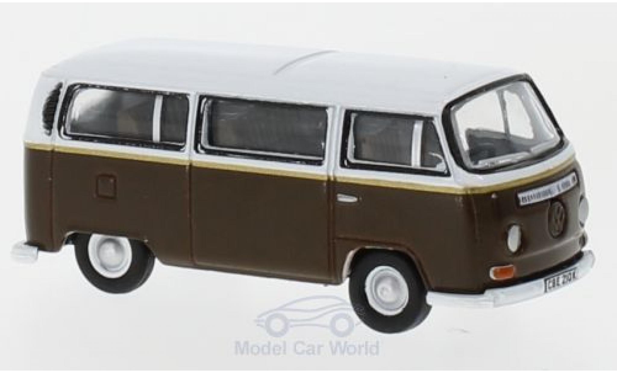 Volkswagen T2 B 1/76 Oxford Bay Window bruin/wit Auf Wiedersehn Pet modelauto