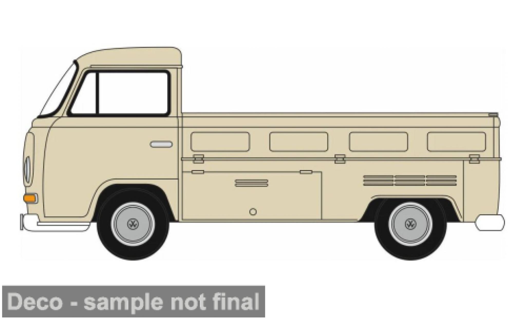 Volkswagen T2 1/76 Oxford Pick Up beige 1:76 modelauto