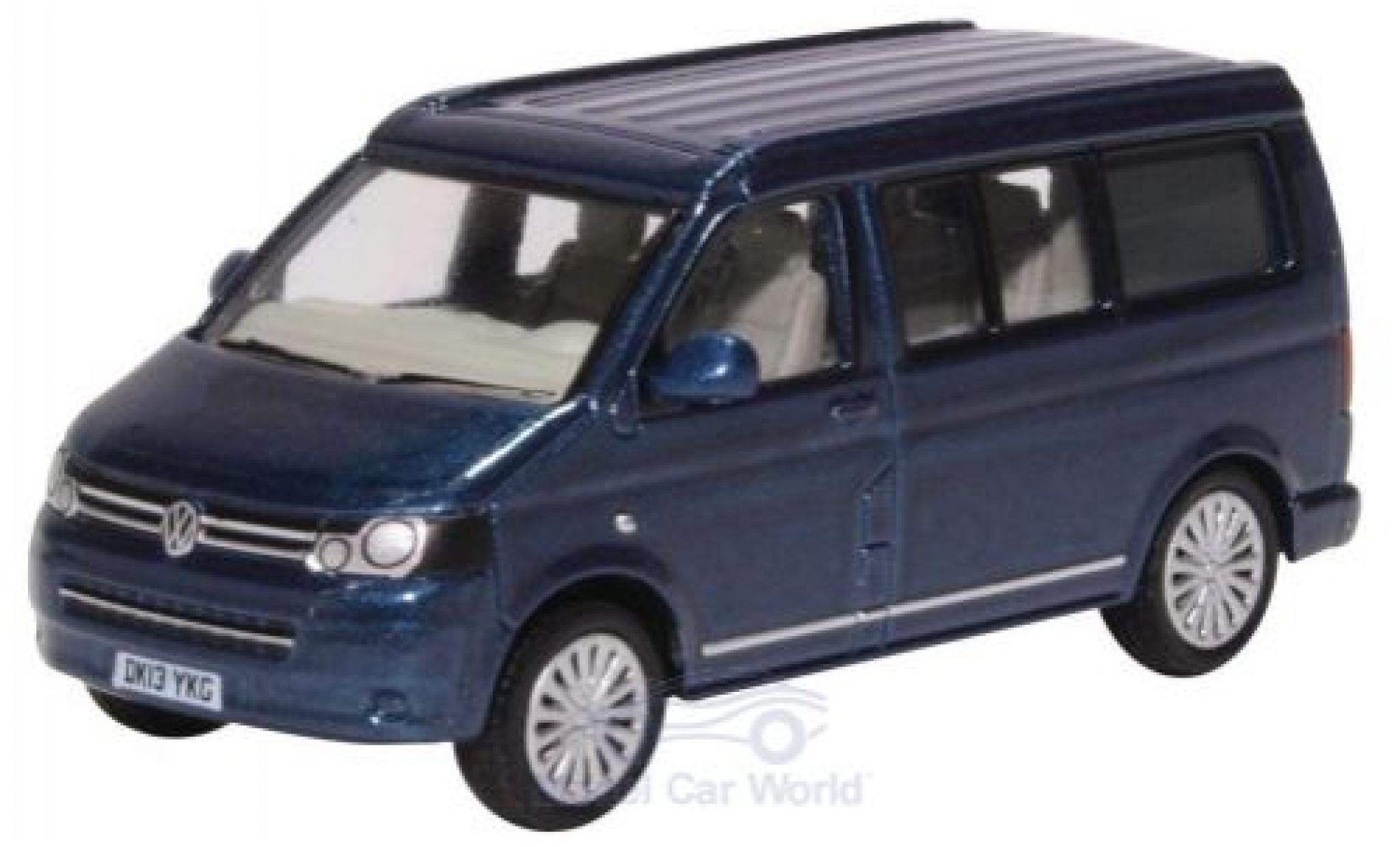 Volkswagen T5 1/76 Oxford California Camper metallic blauw modelauto
