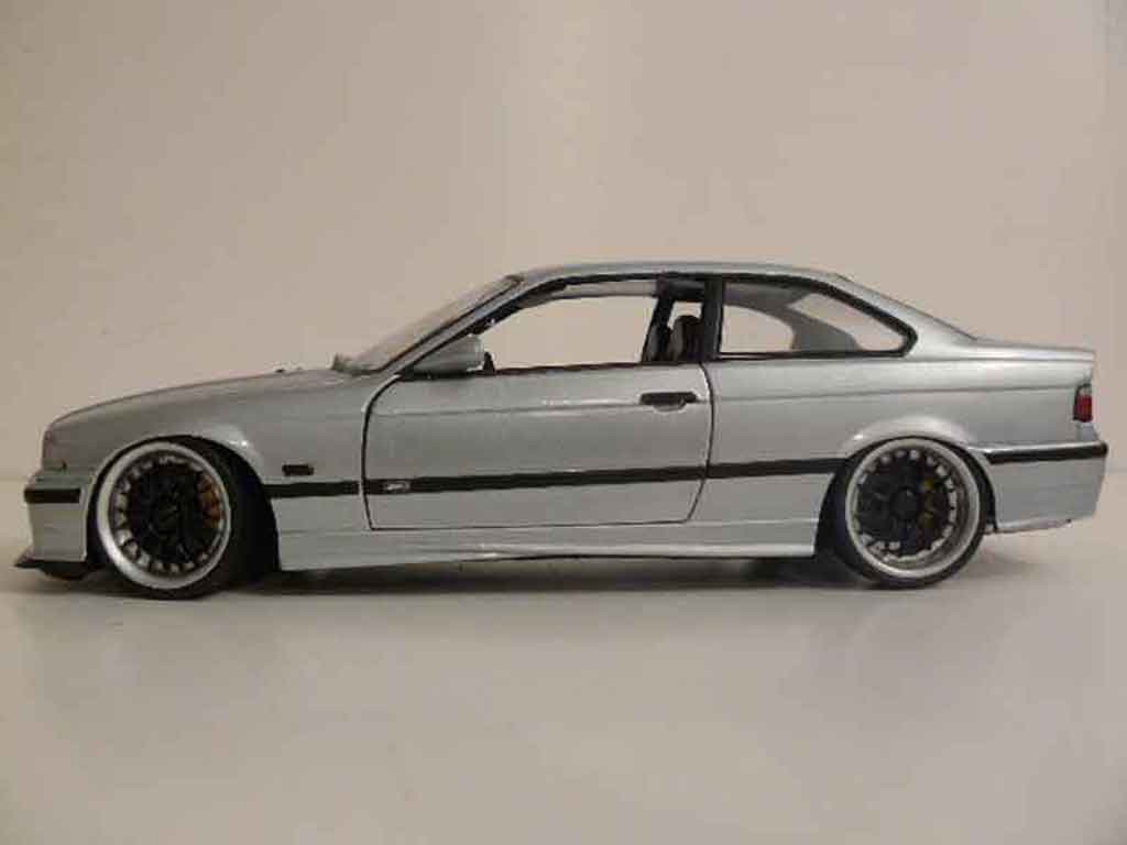 Bmw M3 coupe E36 grijs jantes bbs 1/18 Ut Models