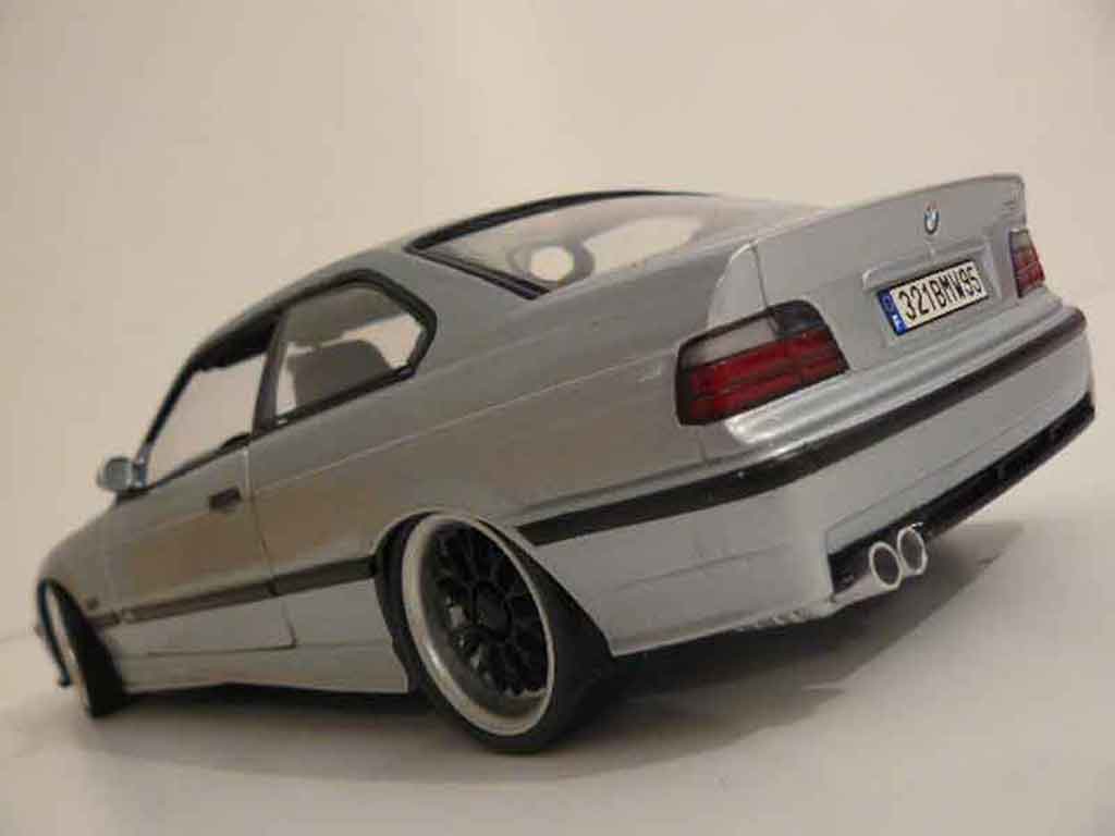 Bmw M3 coupe E36 grijs jantes bbs 1/18 Ut Models