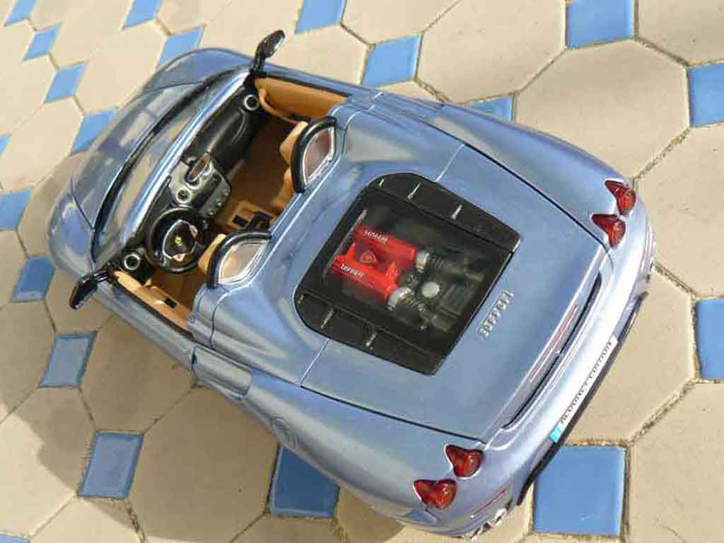 Ferrari F430 spider blauw metallized 1/18 Hot Wheels