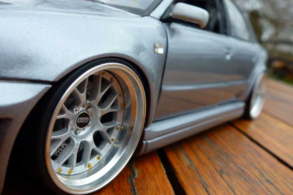 Audi S4 1/18 Ut Models grijs jantes BBS 20 pouces modelauto