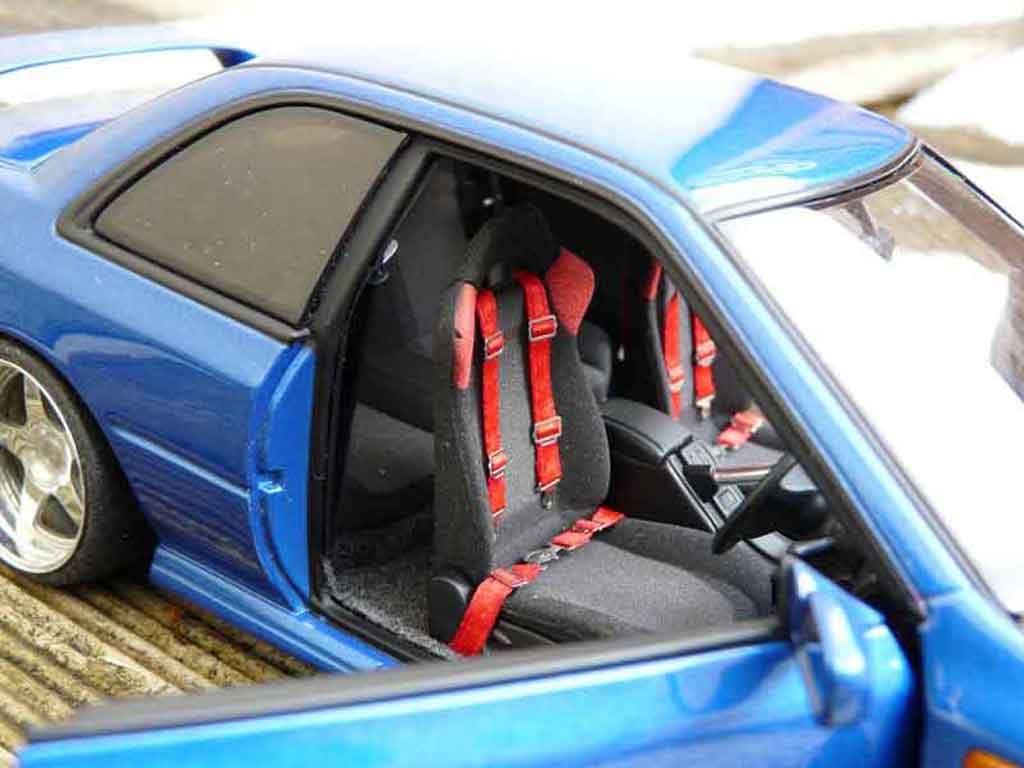 Subaru Impreza Type R gt turbo sti blauw 1/18 Autoart