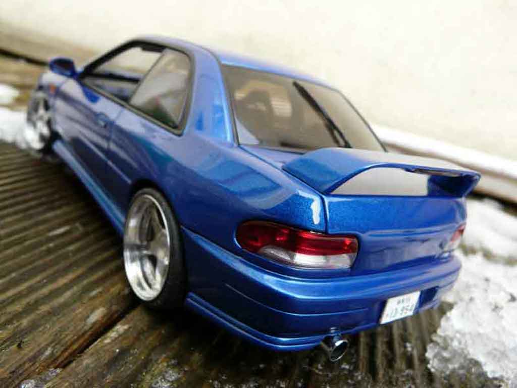 Subaru Impreza Type R gt turbo sti blauw 1/18 Autoart