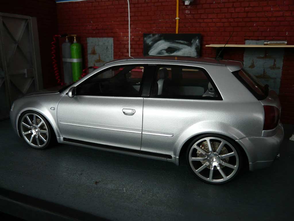 Audi S3 mtm grijs jantes 1/18 Ottomobile