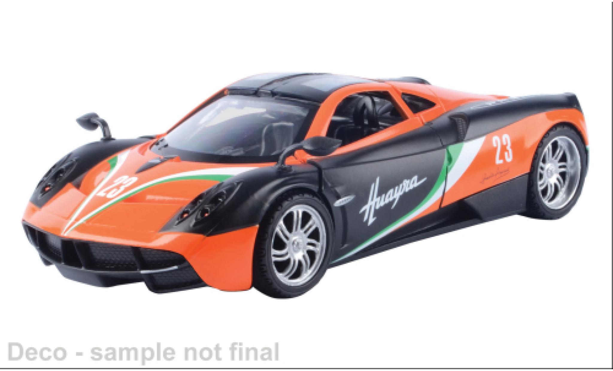 Pagani Huayra 1/24 Motormax oranje/zwart 1:24 modelauto