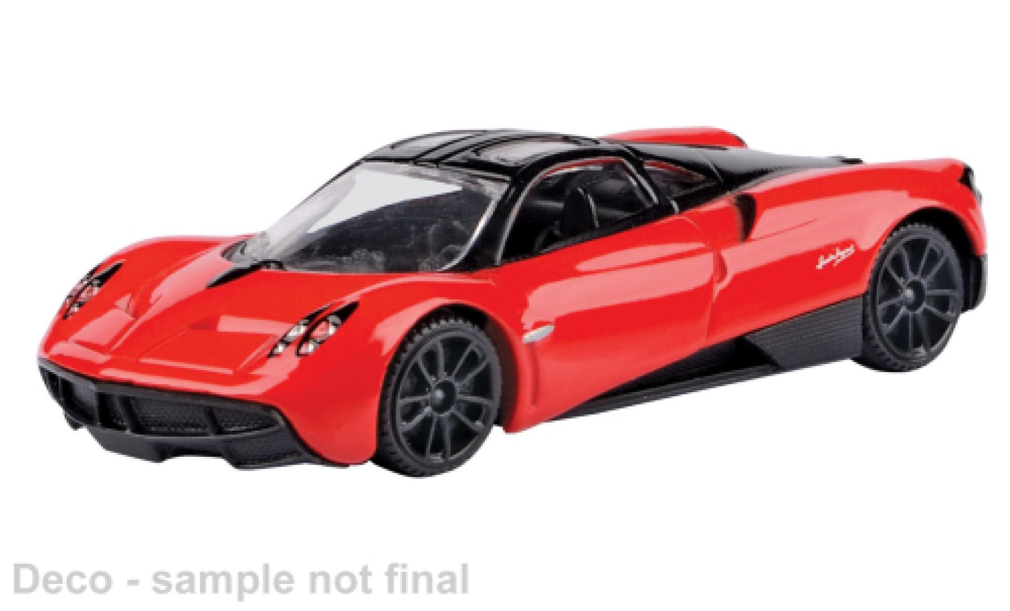Pagani Huayra 1/43 Motormax rood/zwart 1:43 modelauto