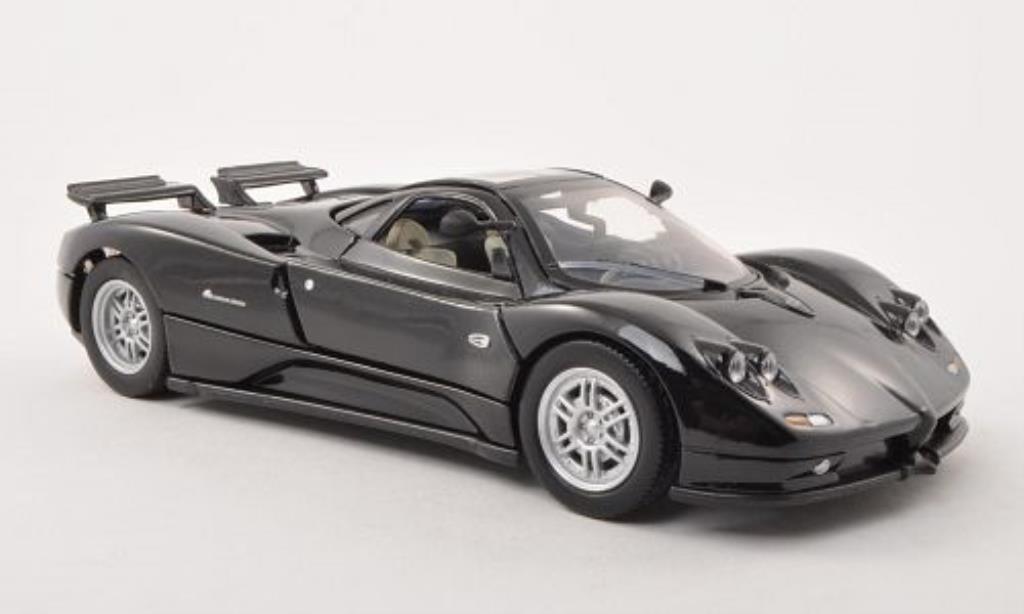 Pagani Zonda C12 1/24 Motormax C12 zwart modelauto