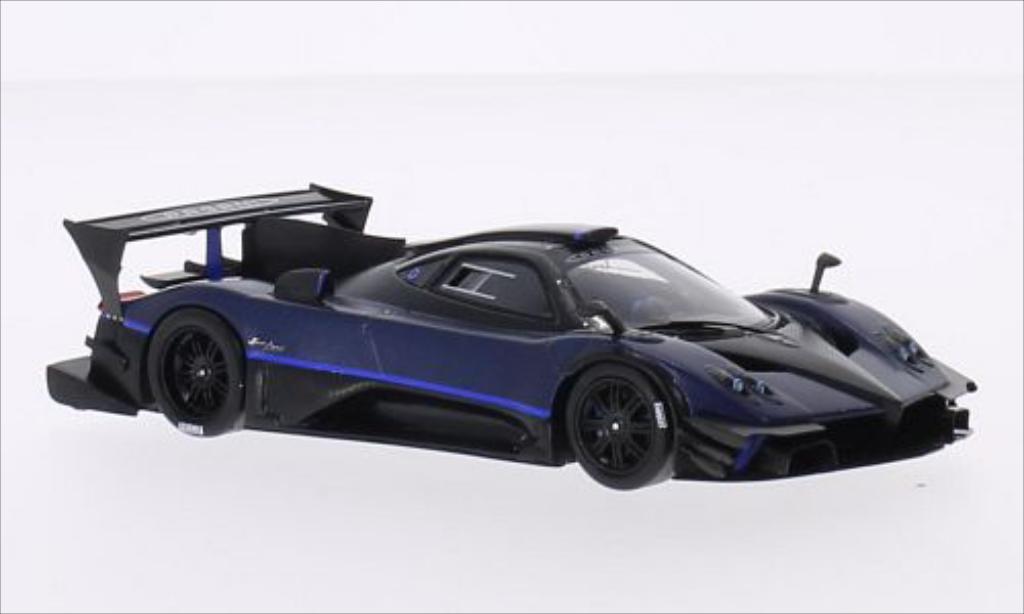 Pagani Zonda R 1/43 Spark R Evolucion blauw/carbon 2014 modelauto