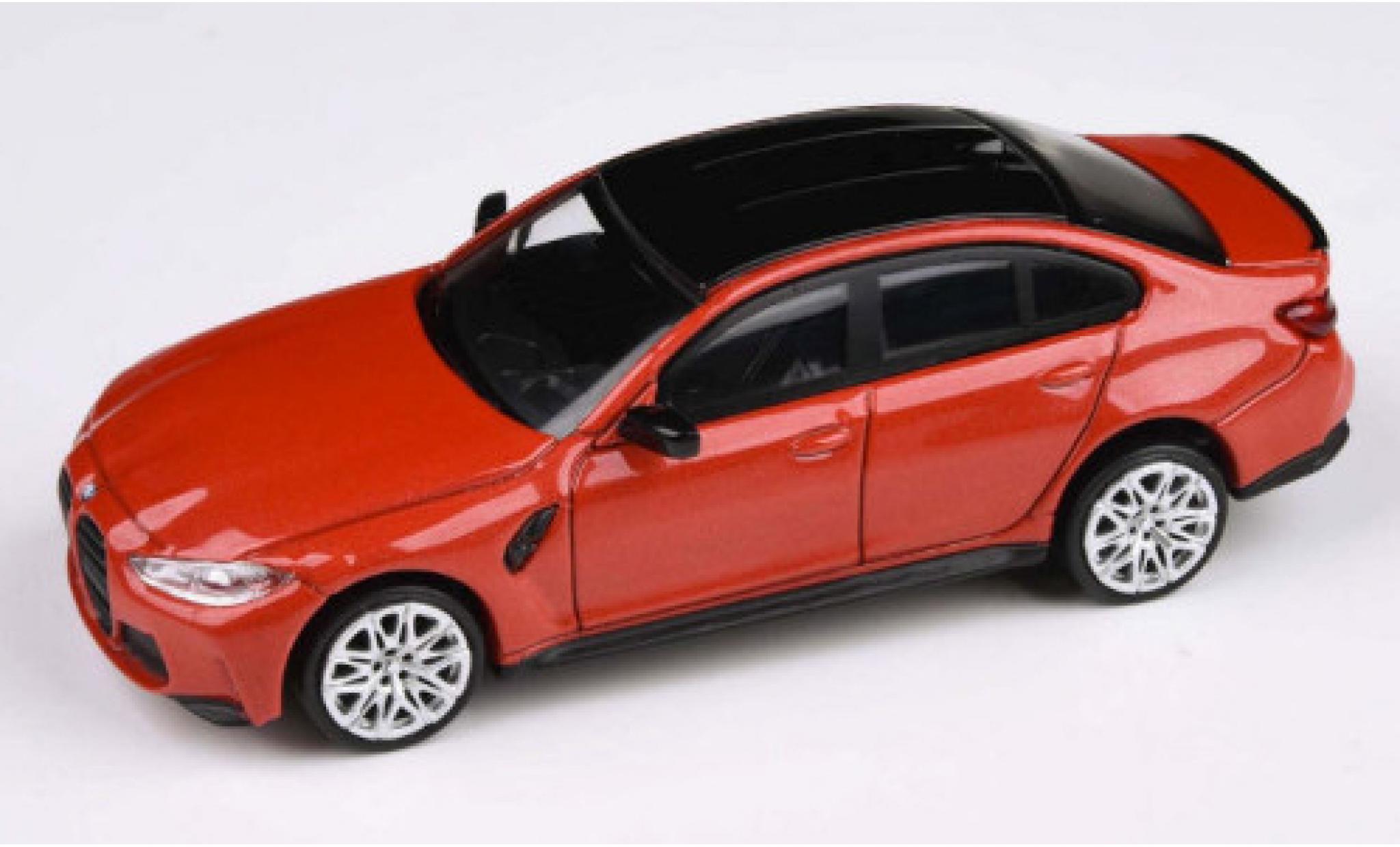 Bmw M3 1/64 Para64 (G80) geel/zwart 2021 modelauto