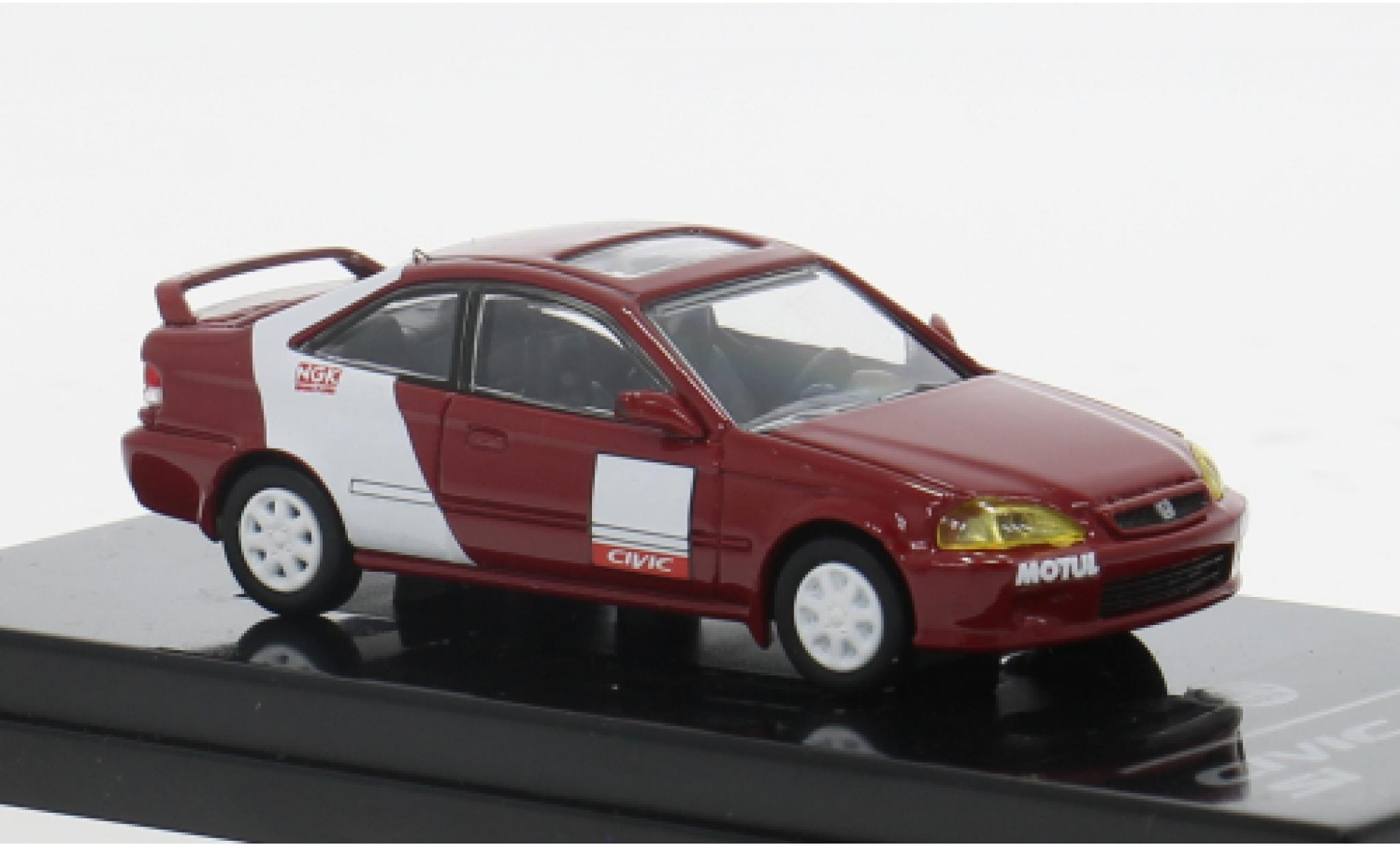 Honda Civic 1/64 Para64 Si rood/wit 1999 1:64 modelauto