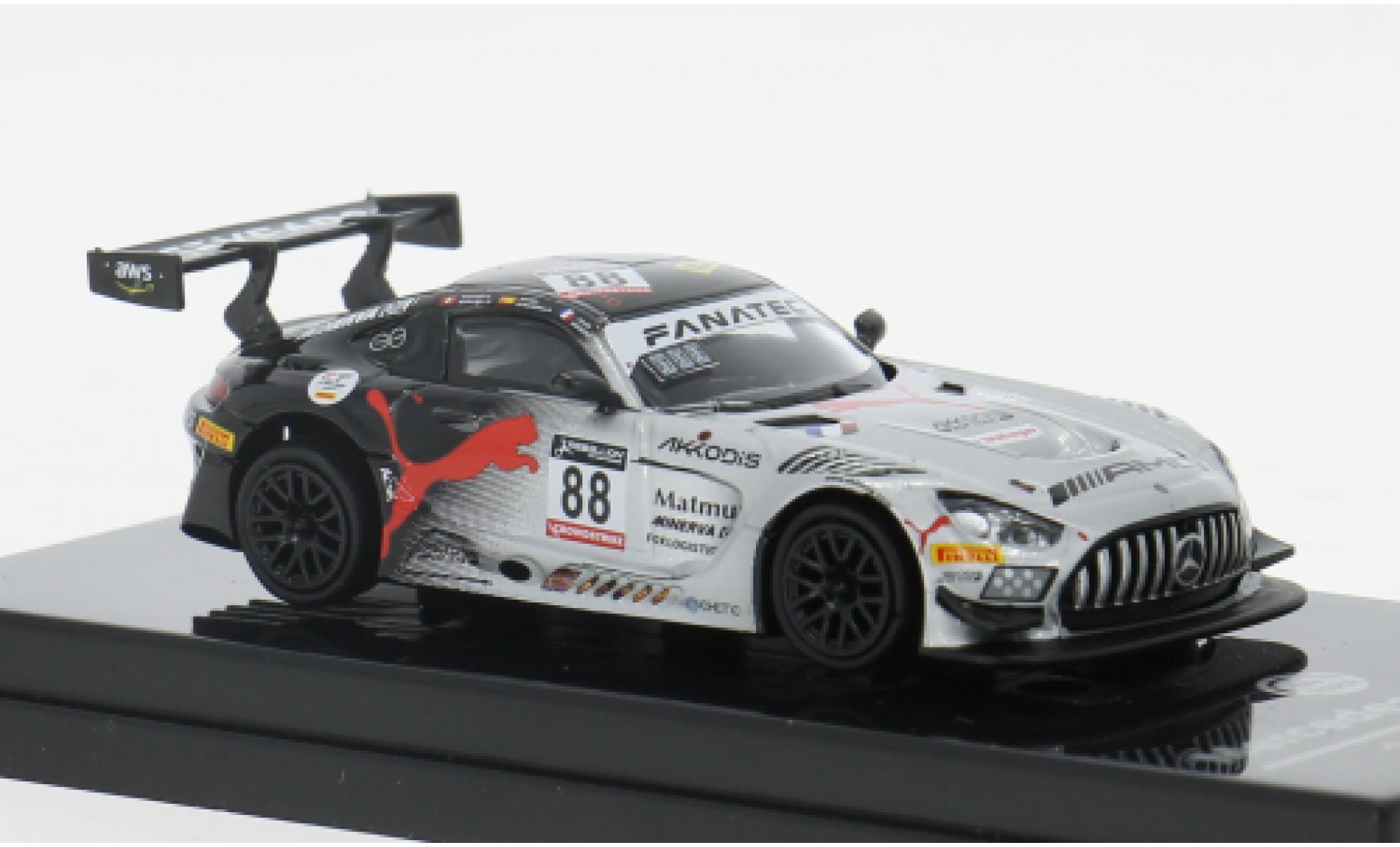 Mercedes AMG GT 1/64 Para64 3 EVO 24h Spa 2022 AKKa ASP Team Puma #88 1:64 modelauto