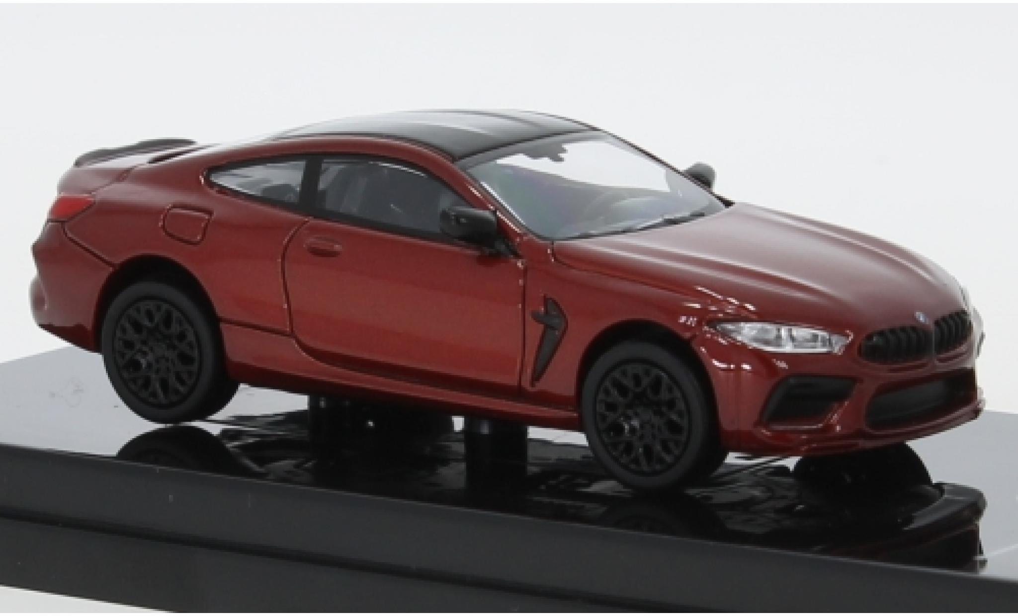 Bmw M8 1/64 Para64 Coupe (F92) metallic oranje/zwart modelauto